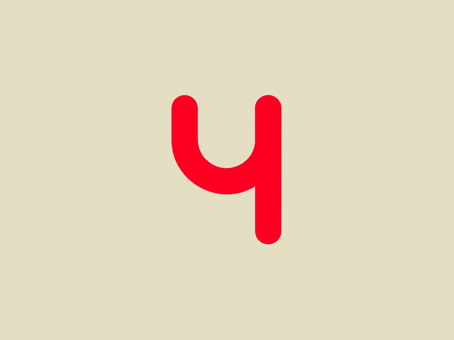 The "Yaas Hotels" logo is a stylized design resembling a lowercase "y." It sports a bold, vivacious red color with smooth curves and sharp angles, exuding a modern and minimalistic aesthetic. The logo emphasizes fluidity and movement, boasting versatility and recognizability. Notable features include slightly varied line thickness and a graceful curve that dips before sharply hooking to form the tail of the "y."