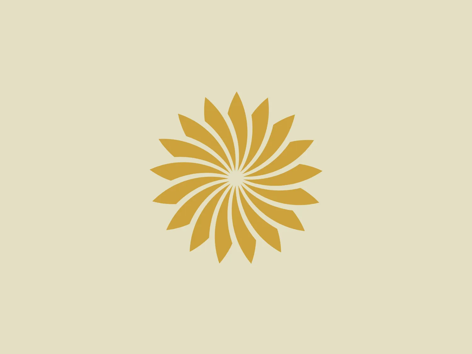 The Oberoi logo features a stylized bloom or sunburst, with a multitude of pointed petals or rays emanating from a central point. It utilizes a two-tone color scheme with shades of gold, giving it a warm, inviting look. The design is symmetrical, suggesting balance and harmony. The overall aesthetic is clean and modern, with a touch of elegance due to the refined curves of each petal and the gradient effect that provides a sense of depth. The simplicity of the design allows for versatility in its application.