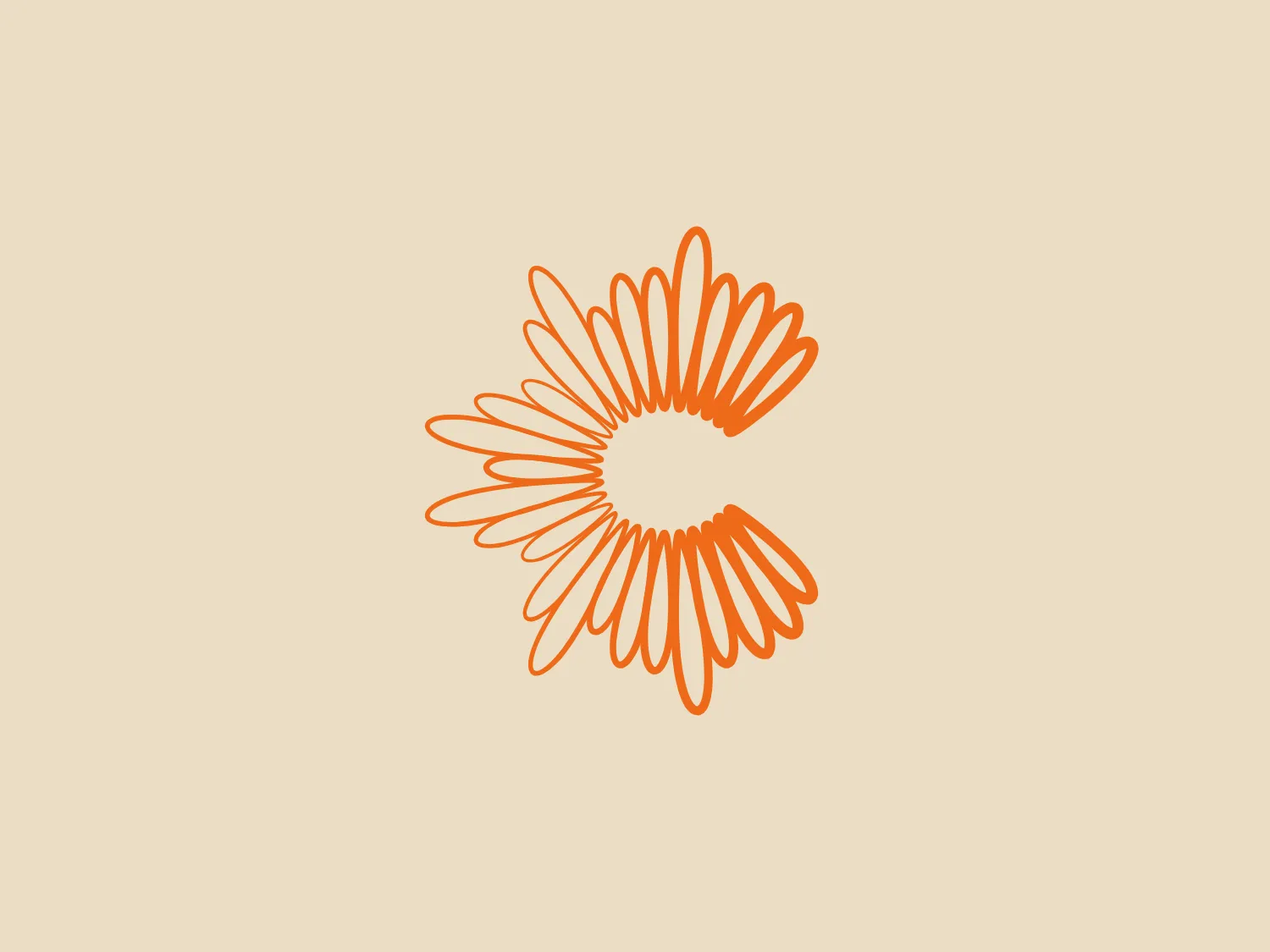 The Centriply logo is a stylized depiction of a geometric bloom, reminiscent of a propeller or a flower. It features a series of elongated orange petals or blades radiating from a central point with varying degrees of opacity, giving it a dynamic and fluid appearance. The modern design employs a gradient of orange tones which represent creativity, enthusiasm, and vibrancy.