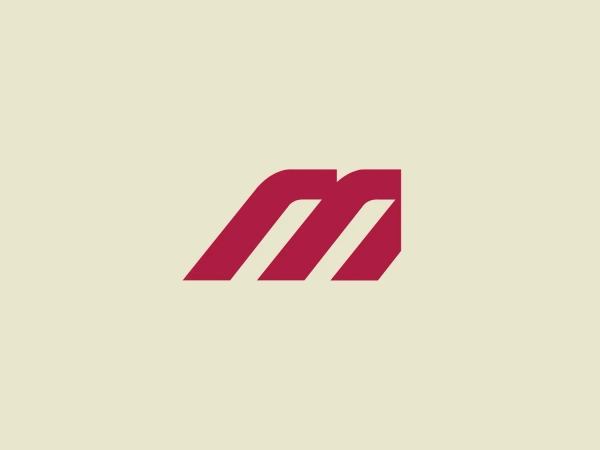 The Mutlusan logo is a stylized representation of the letter "M" created from three bold stripes with sharp angles and straight edges, conveying a sense of modernity and dynamism. The color of the logo is a deep, rich red, which stands for energy, passion, and action. This geometric design is minimalistic yet powerful, with the use of negative space between the stripes adding an interesting visual element that enhances the overall design. The logo's simplicity would allow it to be versatile for various applications.