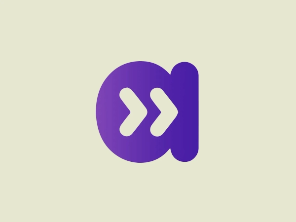 We like the balanced and modern design of the Adelantos logo, with its symmetrical elements and bold purple color that conveys creativity and energy.