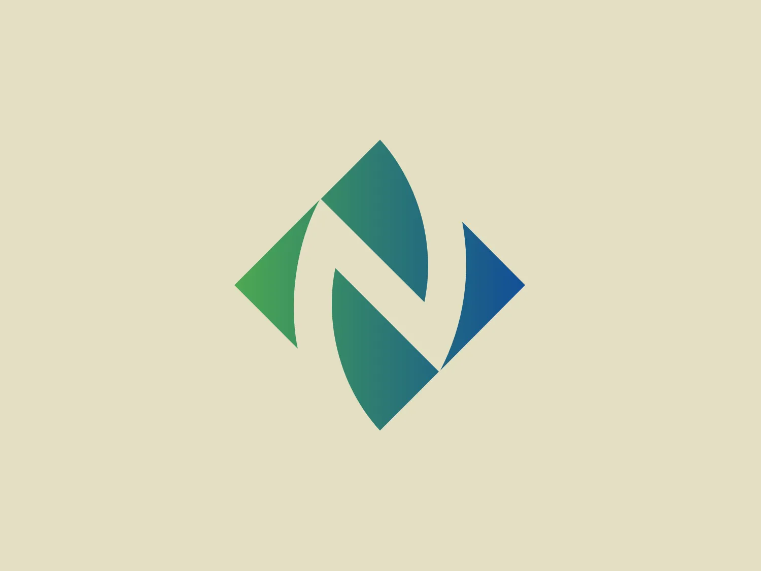 The NW Natural logo features an abstract design with a modern and dynamic aesthetic. It is composed of three overlapping and interlocked shapes resembling pointed ovals or elongated leaves, each with a unique color. The colors graduate from a dark teal on the left through a medium shade of green, to a rich blue on the right side, creating a sense of movement and flow. The shapes are arranged to form what could be interpreted as a stylized letter 'N', suggesting the logo might be associated with a brand or company with an initial 'N'. The logo's design is clean, with no additional embellishments, which gives it a professional and polished look.