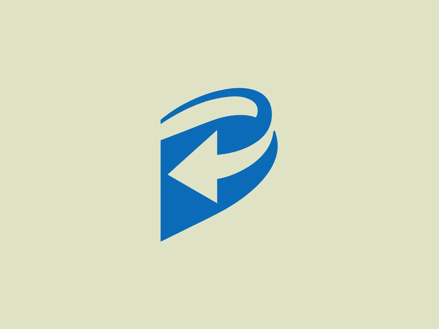 The Dental Select logo features a stylized, abstract design with interlocking shapes that form a dynamic letter 'P'. The 3D effect and gradation of blue tones create a modern, sleek aesthetic, suggesting movement or progress.