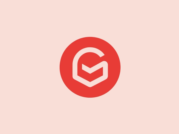 The Gmelius logo is a modern and minimalist design featuring a bold red circular background. At the center, a stylized white letter "G" is prominently displayed with geometric cuts that create a 3D illusion, resembling a spiral or staircase. Composed of angular shapes, the "G" suggests motion and progression. The stark color palette, consisting of red and white, emphasizes the logo's clean lines and contemporary feel, conveying a sense of energy and innovation.