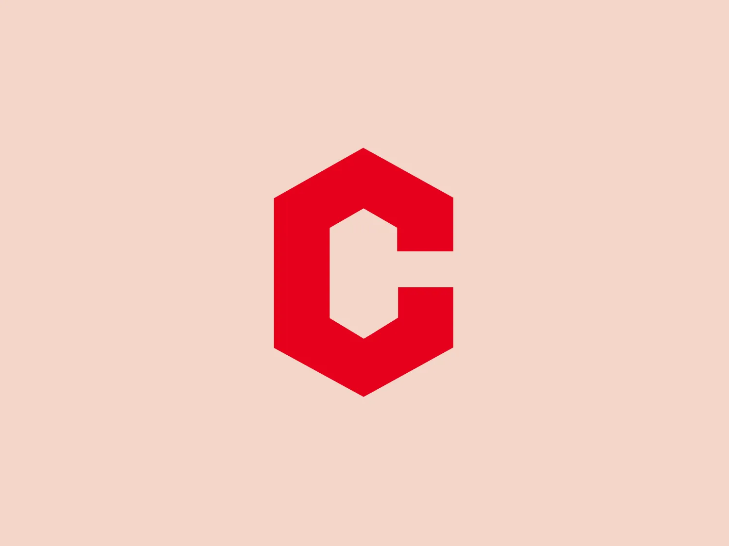 The Chimimport logo features a bold, stylized letter 'C' constructed of geometric shapes, framed within a hexagonal border. The vibrant red color exudes energy and dynamism, while the modern and digital look makes it suitable for a tech or media brand.