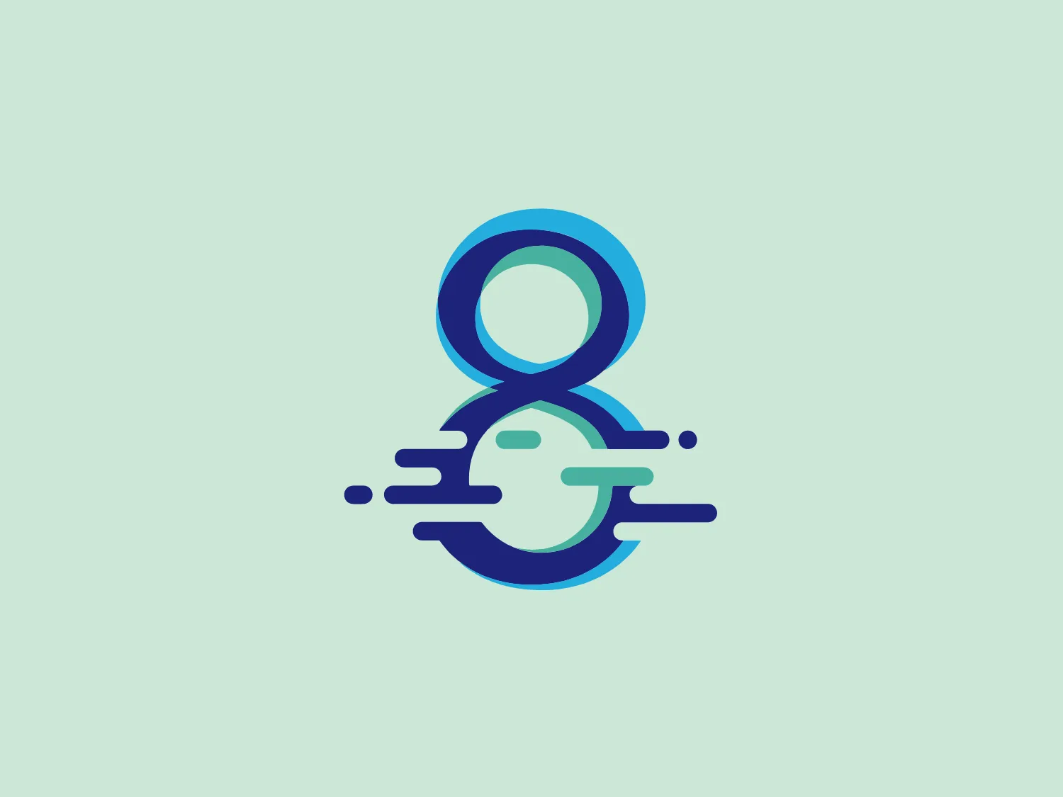 The Float8 logo showcases a bold and stylized number 8 with gradient hues from teal to dark blue. Fluid, horizontal lines intersect the main figure, evoking digital movement and speed. The design exudes a modern, dynamic, and tech-inspired aesthetic, with the gradient creating depth and the clean lines and curves conveying precision and innovation.