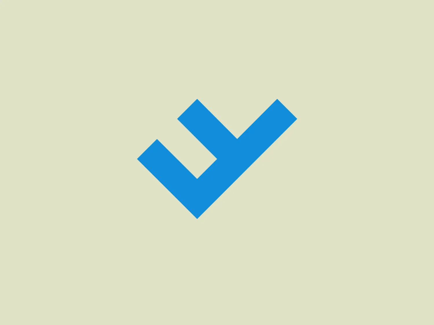 The logo for FRZ Flughafenregion Zürich consists of a bold checkmark in two shades of blue. The primary part of the checkmark is a darker blue (#007bff), and a lighter blue segment (#00b0ff) gives the mark a three-dimensional layered look. It is set at a slant to convey a sense of motion and progressiveness. The design is clean, modern, and simplistic, with a focus on positive affirmation as suggested by the checkmark symbol, commonly used to indicate correctness or completion. The suggested subtle and neutral background color is #ECE4CF.
