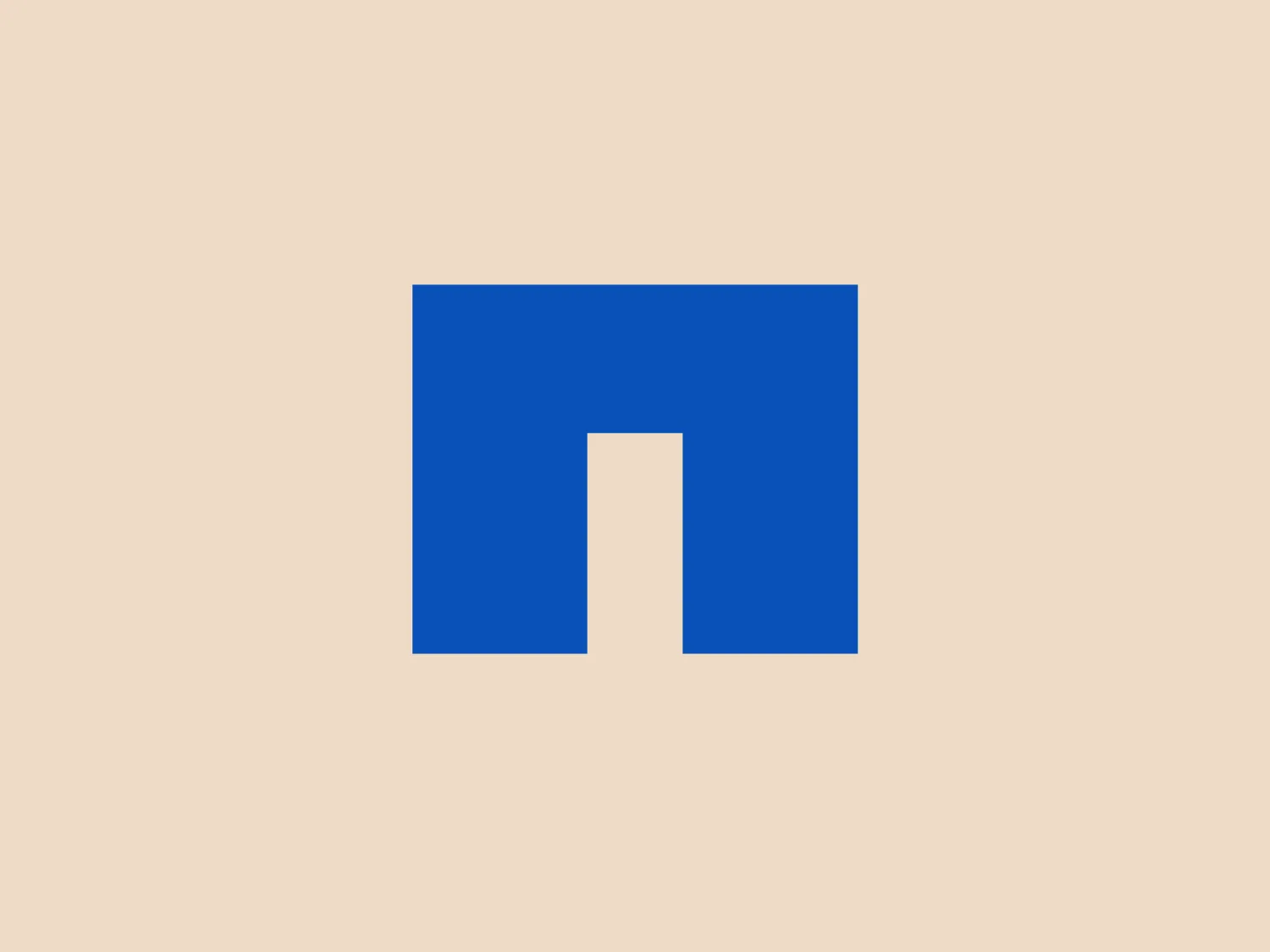The Netapp logo is a bold, blue square with a white lowercase "n" at the center, which interrupts the blue square to create a symmetrical negative space. The sharp angles of the "n" contrast with the solid background, making the letter pop and giving the logo a modern and clean appearance. The blue is a strong and vibrant hue, suggesting professionalism and reliability.