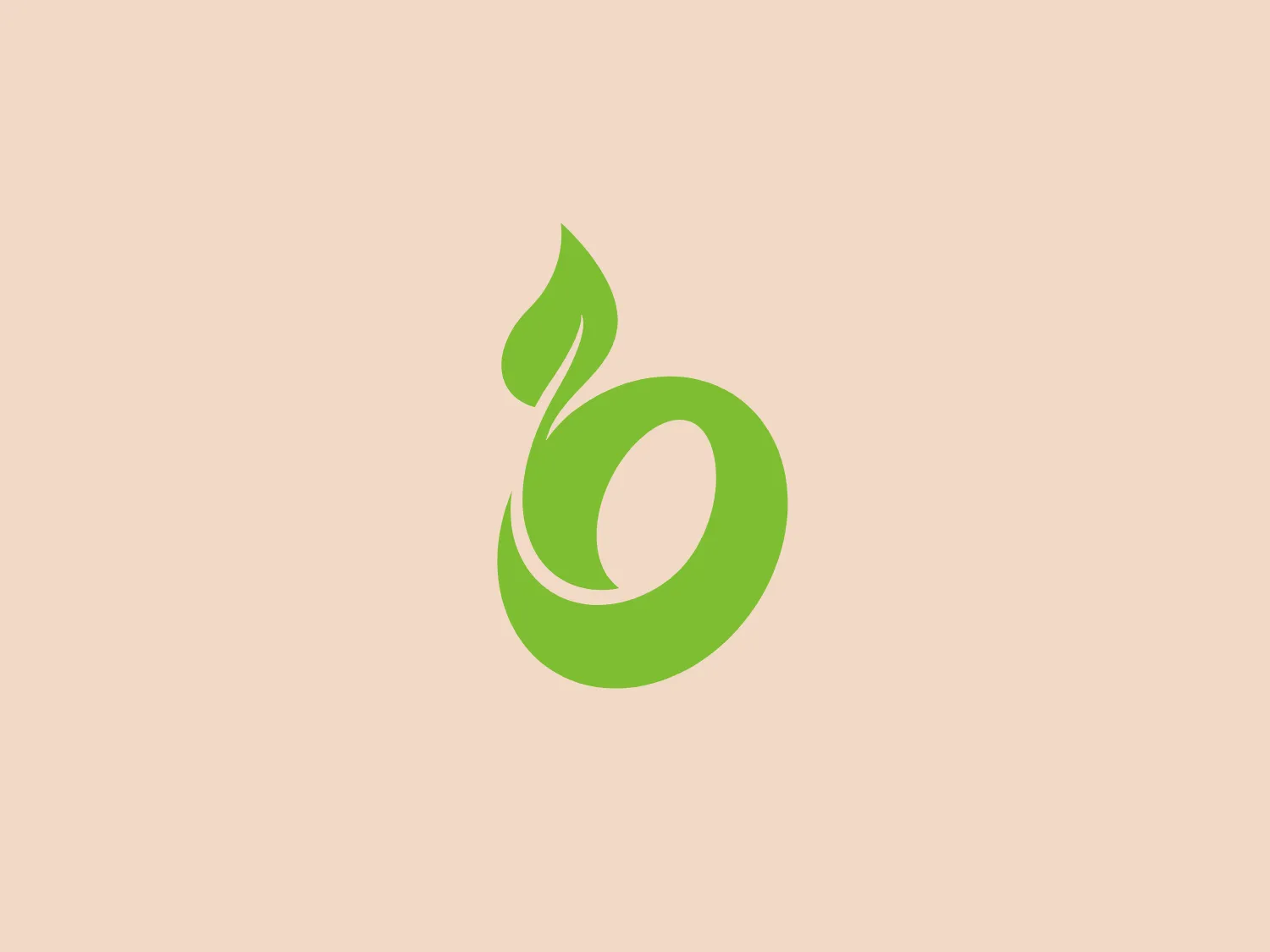 The Osuna Nursery logo features a stylized abstract symbol resembling a green sprout or leaf growing in a circular motion, evoking themes of growth, eco-friendliness, and sustainability. The design exudes simplicity and dynamism, accentuated by fluid lines and a leaf-like top. The green color choice enhances its natural and environmental association, appealing to companies valuing nature, health, or ecological concepts.