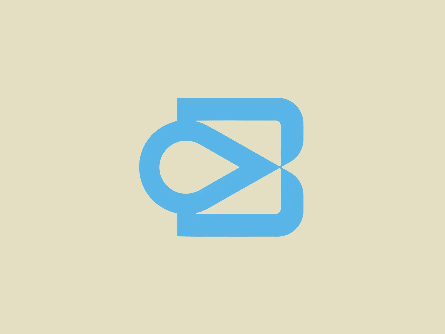 The Bluewater Labs logo showcases a stylized, geometric design with smooth curves and sharp angles, forming a loop or knot-like shape. It integrates a rounded rectangle connected to a circular shape, creating a sense of motion or progress. The soft, cool blue color with a gentle gradient adds depth and a modern aesthetic, giving the logo a versatile and contemporary appearance suitable for technology, media, or communication-related brands.