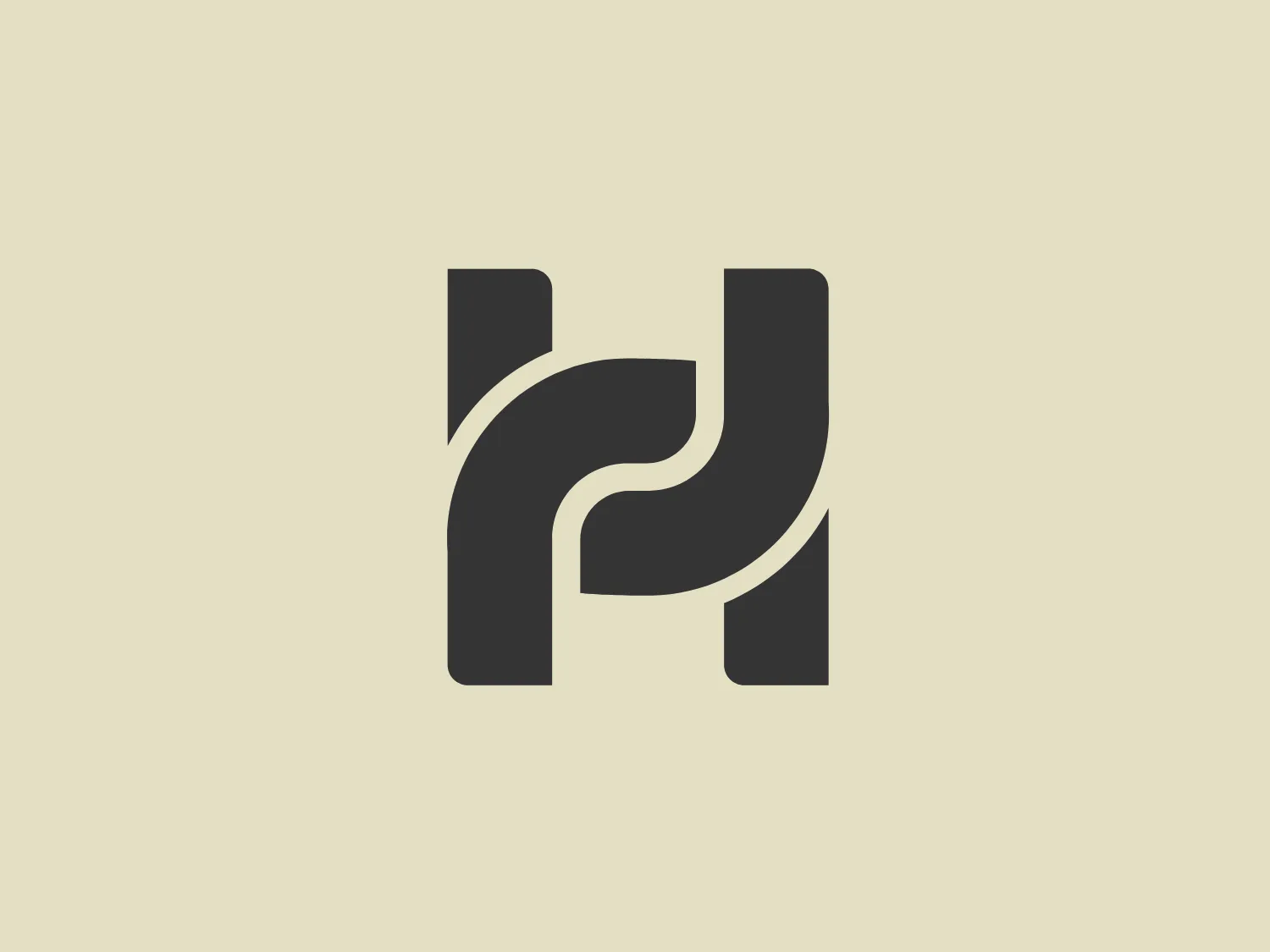 The Heco Chain logo features a stylized representation of two interacting shapes, resembling puzzle pieces. The design includes two bold, curving forms with rounded edges, mirroring each other for a sleek and modern appearance. The rich, deep green color signifies professionalism and growth, while the white lines create a crisp contrast and a three-dimensional illusion. This logo has a clean, contemporary feel suitable for technology, environmental fields, or innovative services.