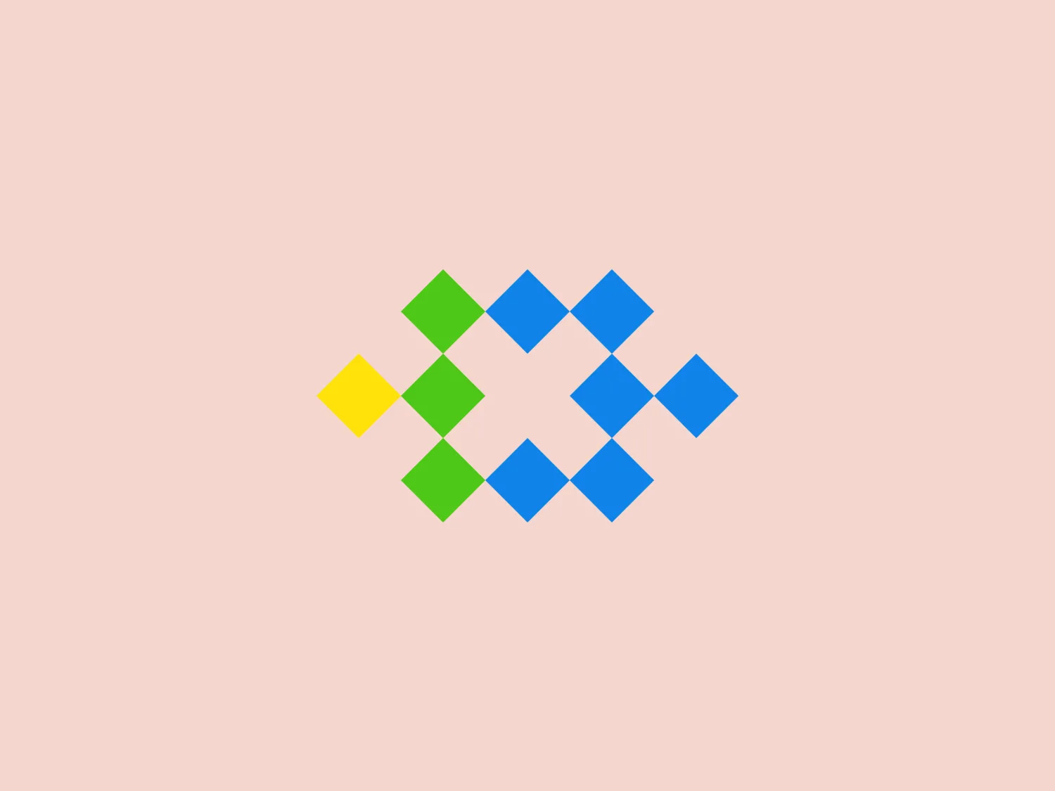 The logo for Ten X Commercial portrays a dynamic and symmetrical arrangement of geometric shapes resembling a stylized cross. It is composed of four pairs of blue diamond-like shapes pointing outward from a central point, creating a sense of expansion and connection. The pairs are separated by smaller brightly colored squares, with the upper-left square colored yellow for a pop of contrast. This clean, modern design offers a harmonious balance of color and form, suggesting both structure and innovation.