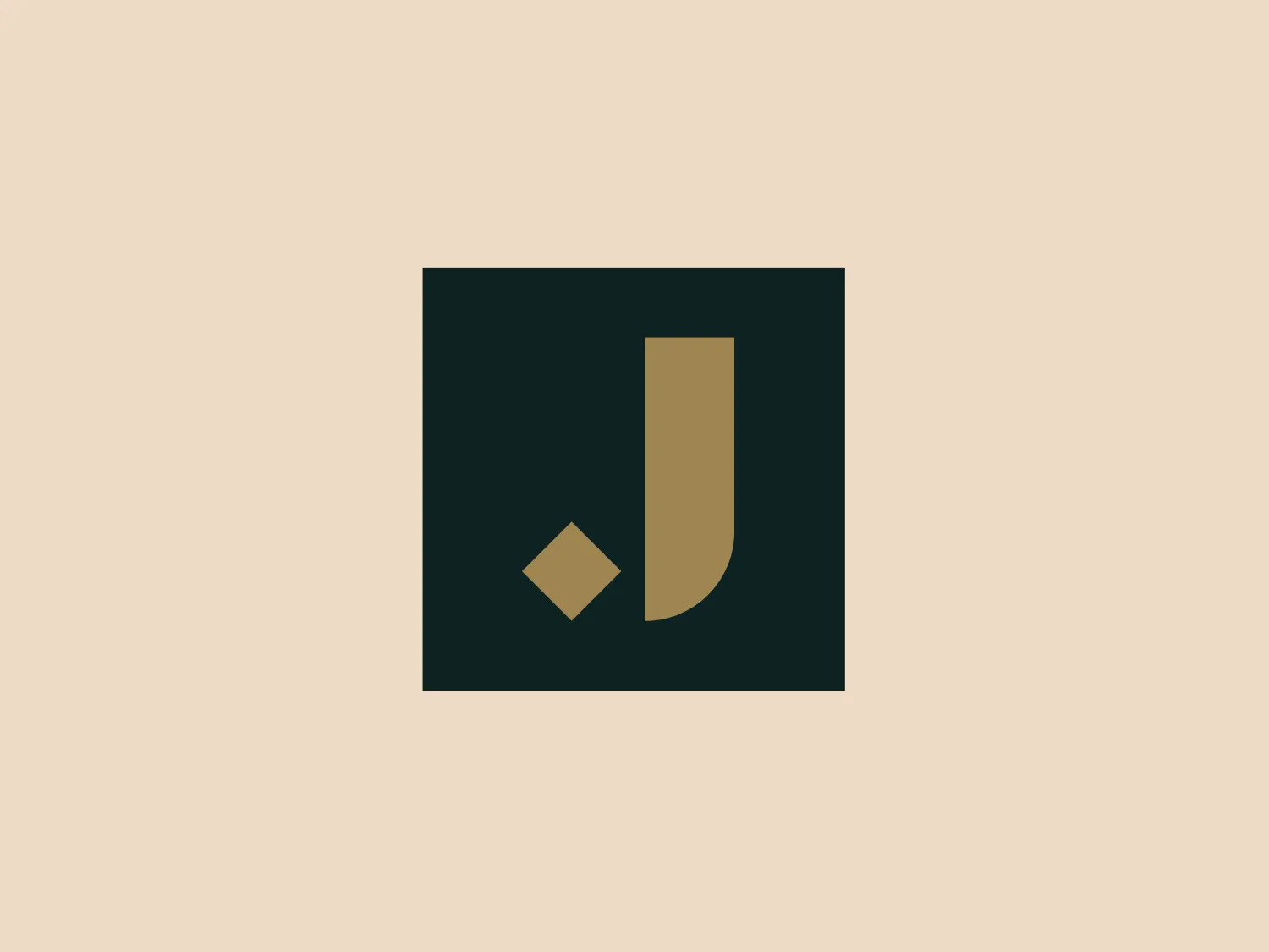 The Jockey Club logo is characterized by a stylized dark forest green letter "J". Comprised of a long, slightly curved vertical bar and an adjacent diamond shape, the design offers a modern and sleek aesthetic. The consistent thickness of the elements adds to the logo's balance and elegance, making it suitable for various applications.