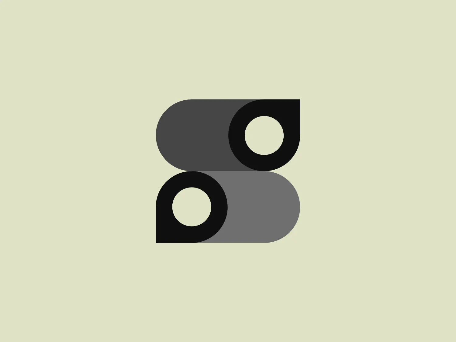 The SeeyouGo emblem showcases two intersecting abstract shapes. The upper shape is a rounded rectangle in a striking deep blue (#0052CC) with a cut-out circle, while the lower shape is a similar rounded rectangle in bold yellow (#FFC107) with a corresponding cut-out. These shapes, with their contrasting and vibrant colors, convey a sense of connectivity and synergy. The geometric simplicity of the design contributes to its modern and clean aesthetic. Hexcode: #E9E5CF