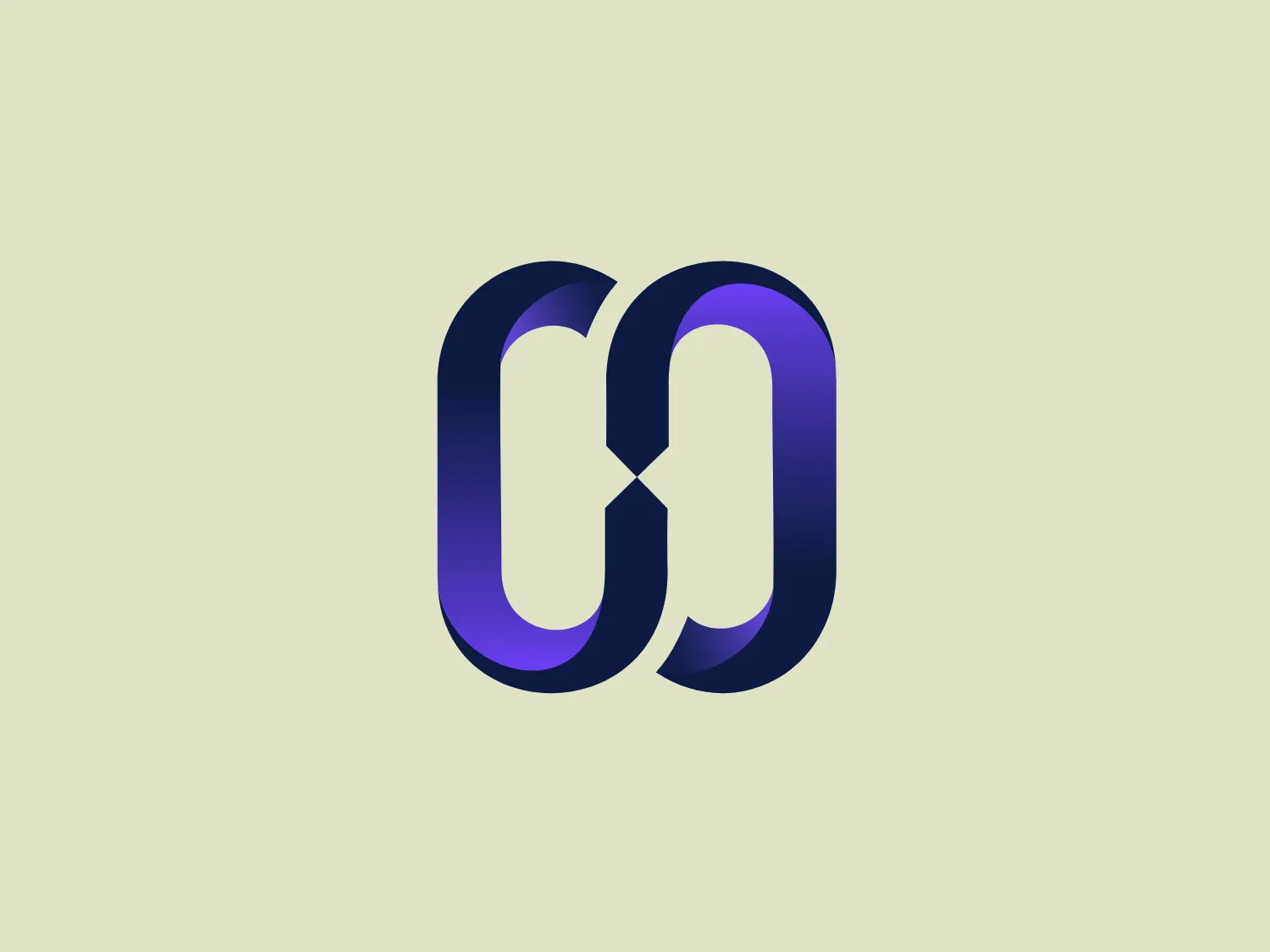The Hosteltur logo features a stylized representation of the letters "C" and "O," interconnected to form a continuous and seamless shape. The design has a modern and sleek aesthetic with a palette transitioning from deep, dark blue at the top to vibrant purple at the bottom. Notably, there's a glossy sheen to the surface, giving the impression of a three-dimensional object with a light source on the upper left, accentuating the curvature and dimensionality of the letters. The logo employs smooth lines and a gradient to create a sense of fluidity and movement.