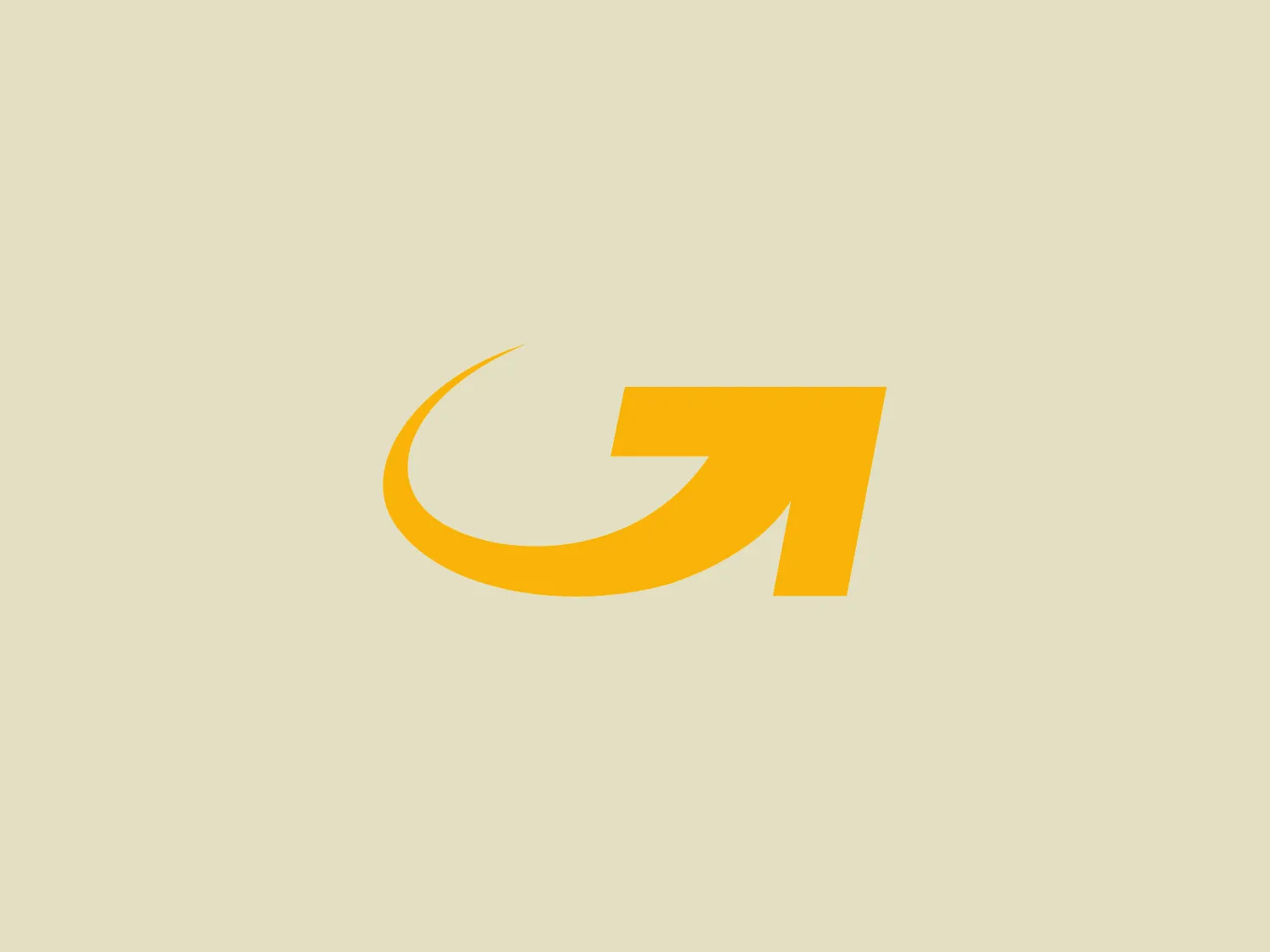 The GLS Group logo features a stylized letter or symbol composed of a bold, smooth, curved line that wraps around to suggest motion or a circular trajectory. The design transitions into a sharply angled corner, providing a sense of directionality or forward movement. Rendered in a vibrant, flat yellow hue, it evokes energy and positivity. The overall aesthetic is modern and minimalist, with clean lines and no additional embellishments. Given the simplicity and boldness of the logo, a subtle and neutral background would complement it nicely.