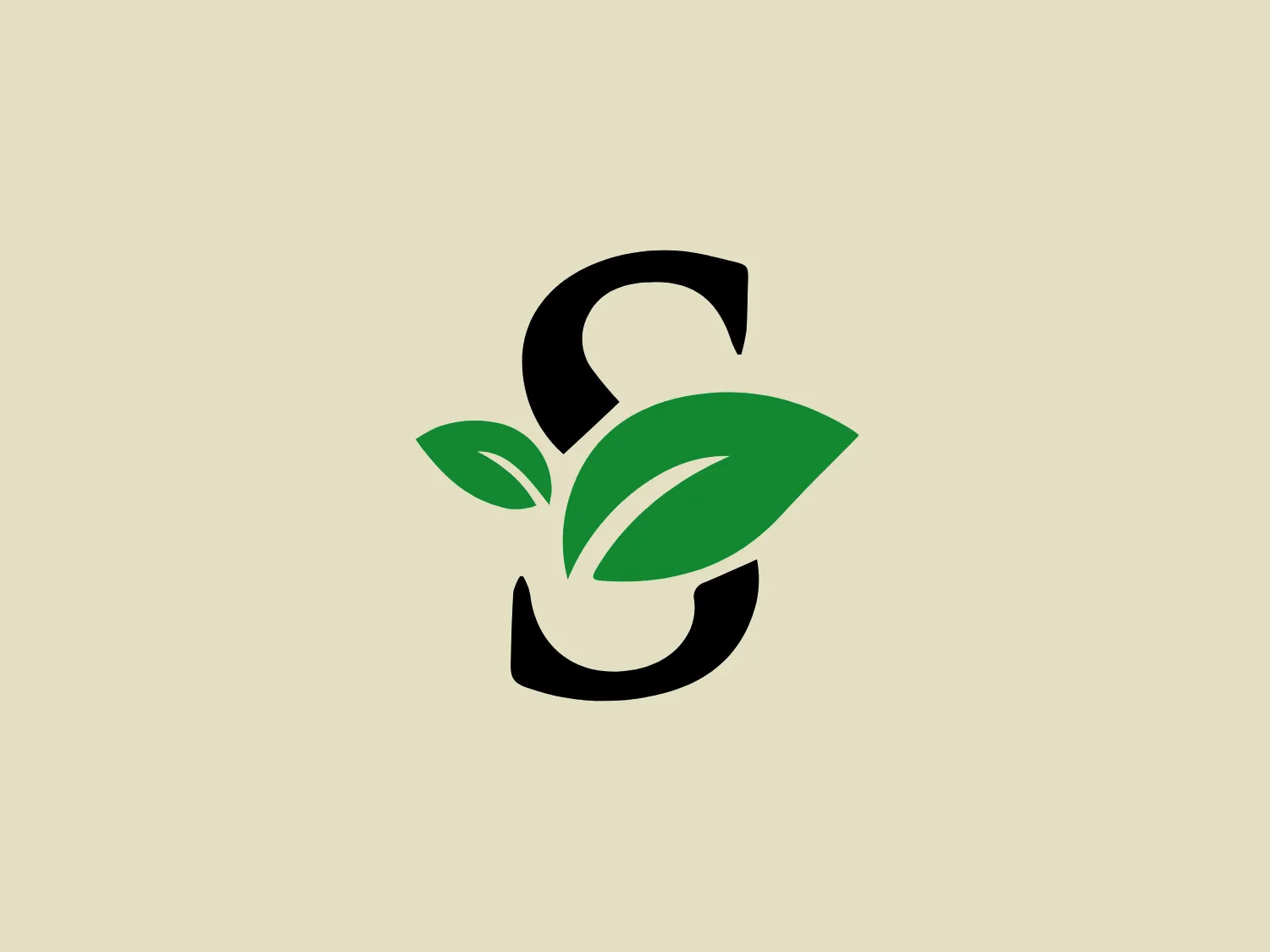 The Sodisem logo features a stylized monogram of the letter "S" in a contemporary sans-serif font. The black "S" exudes sophistication, while two vibrant green leaf-like elements are seamlessly integrated into the design, showcasing the brand's connection to nature and sustainability. This clean and simple design communicates a modern, eco-friendly identity that values both elegance and environmental consciousness.