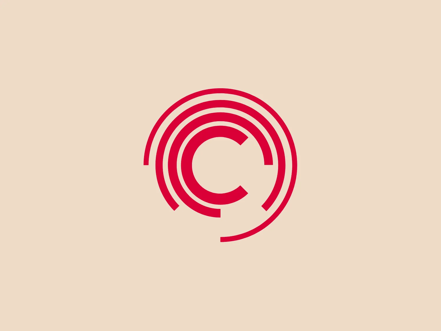 The Carpenter Technology logo features a stylized letter 'C' at the center, with its form created by the negative space within a series of concentric circles that are variously interrupted. The design has a modern and dynamic feel due to the illusion of movement created by the circles and the breaks in their continuity. It uses a bold magenta color that stands out and conveys energy. The simplicity of the design and the use of a single, vibrant color gives the Carpenter Technology logo a clean and contemporary aesthetic.
