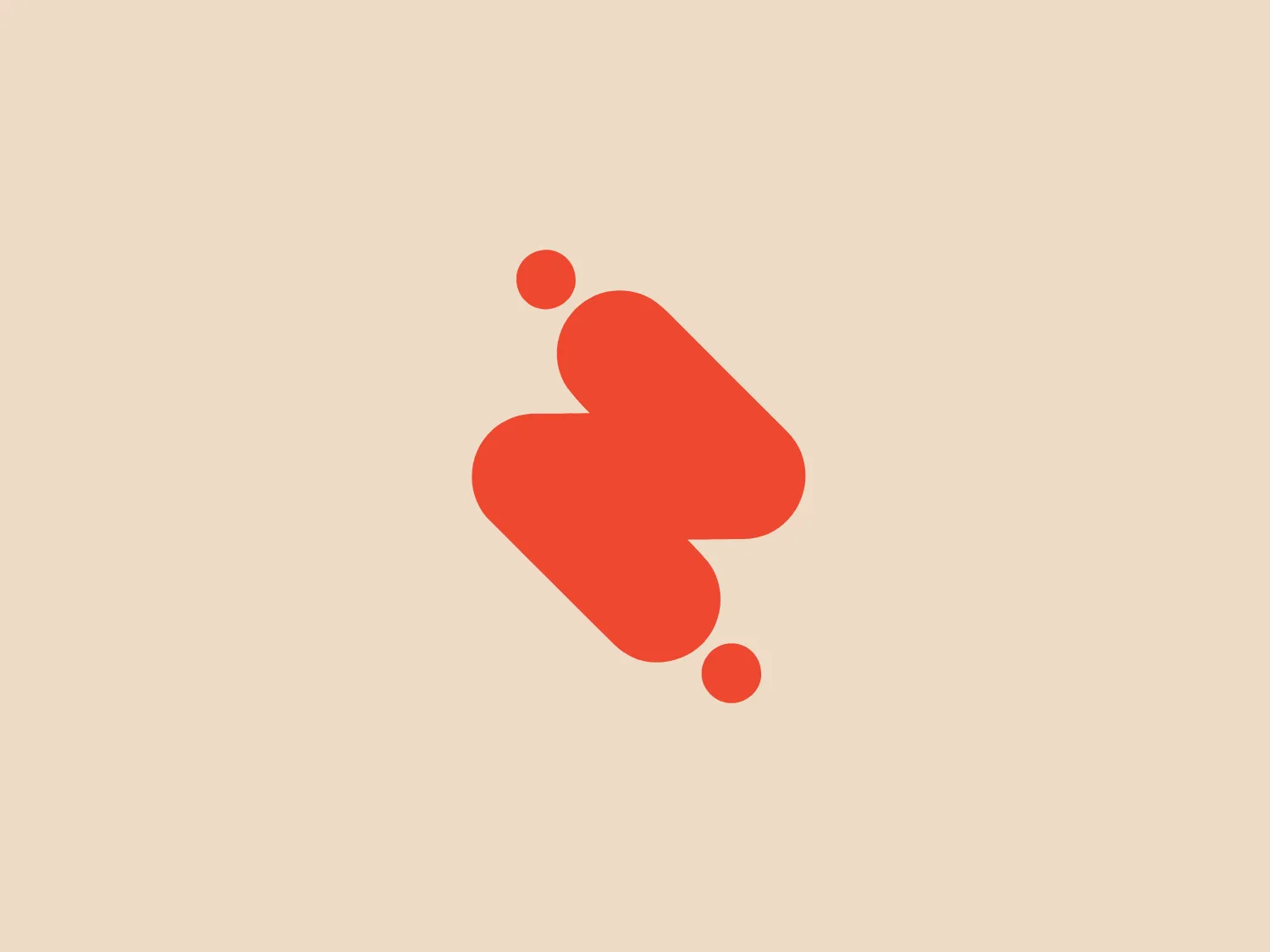 The Zenezia logo is a minimalistic and abstract representation of a heart, created using a fluid and dynamic form. Consisting of a rich, warm shade of red-orange, the design eschews traditional symmetry in favor of a more organic shape that suggests movement and transformation. Two smaller circles seem to emanate from the larger heart shape, implying energy or particles being released. This design embodies a modern and energetic aesthetic while still maintaining the universal symbol of love and care. The chosen background color to complement this logo would ideally be subtle and neutral to not overpower the vibrancy of the red-orange.