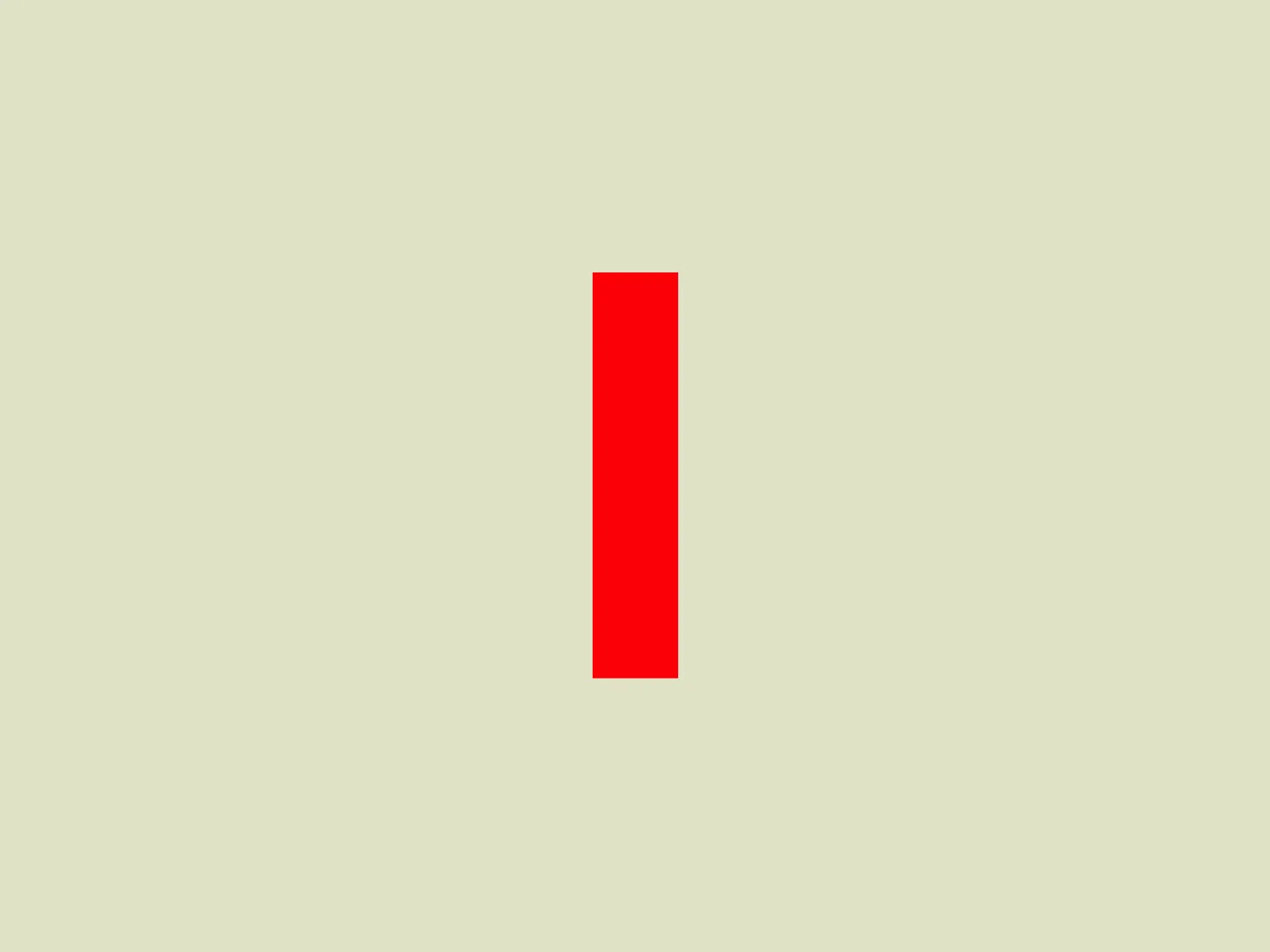 The Interbrand logo is a bold, rectangular design in a solid, vibrant red color. It has a uniform width and a height that is approximately five times its width, giving it a tall and narrow appearance. The design is minimalist and modern, relying on the strong contrast of color and shape rather than intricate details or embellishments. This simplicity makes the Interbrand logo versatile and easily recognizable. The red hue of the rectangle is striking and suggests energy or passion.