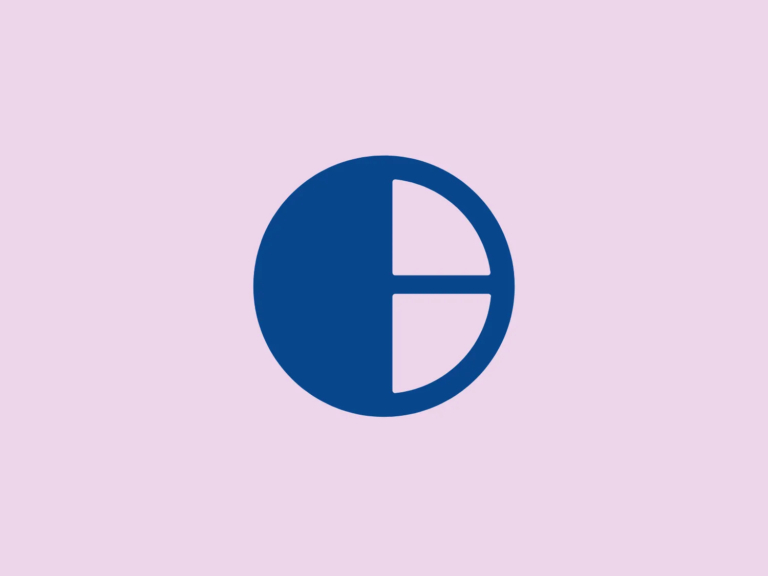 The Bosnalijek logo features a blue circle that encapsulates a white, stylized letter "E" that is split into three distinct sections, resembling a pie chart or a segmented wheel, with one segment larger than the other two. The color of the letter is the negative space created by the blue background of the circle, giving this design a modern and clean appearance. The use of geometric shapes gives the logo a look of precision and balance, and the simplicity of the design makes it easily recognizable.