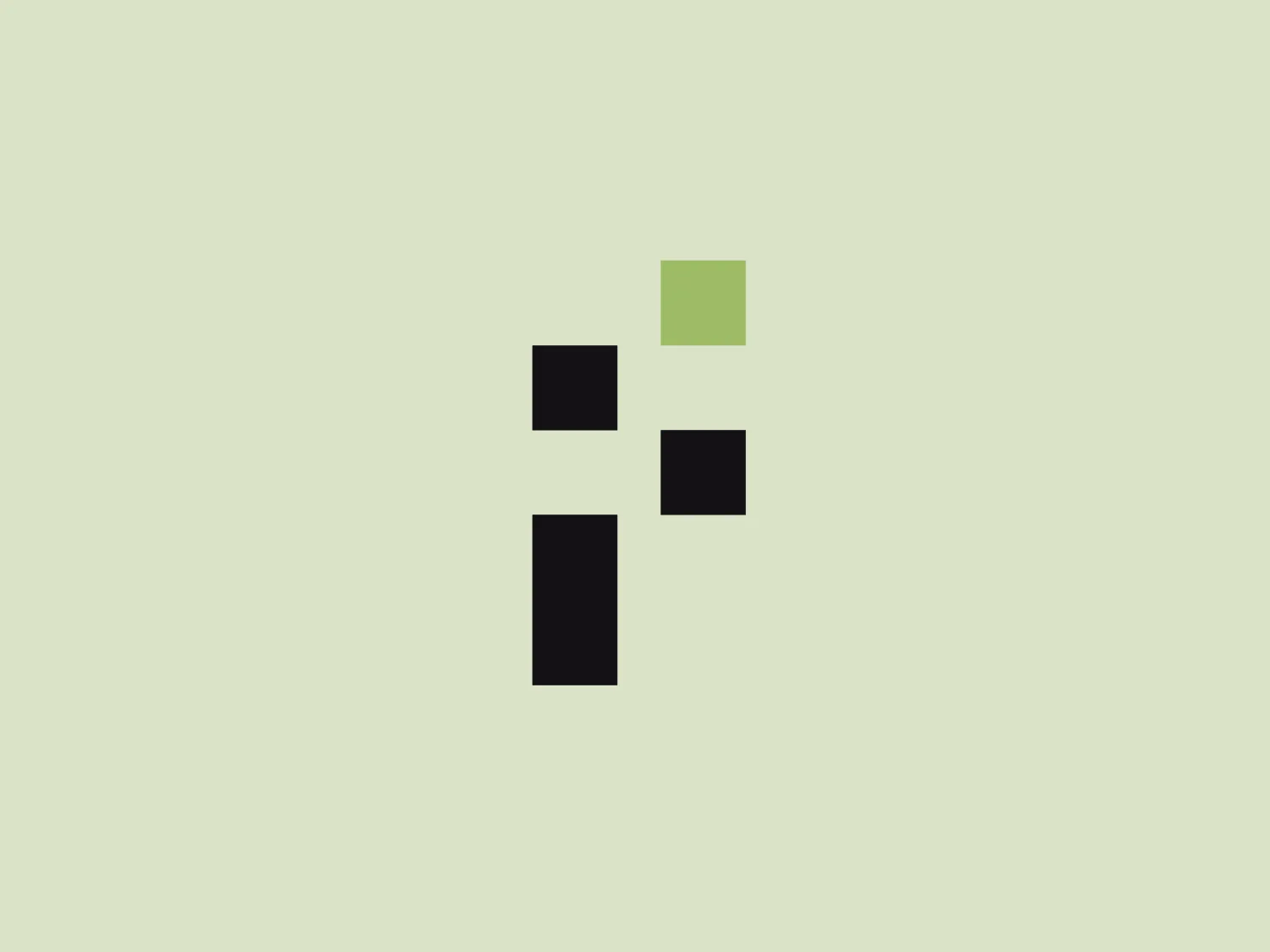 The logo for Freestudios consists of four squares arranged in an asymmetrical pattern. Three of the squares are filled with a deep, saturated black color, while the fourth square, which is slightly offset to the upper right, has a soft, muted lime green color. The overall design aesthetic is minimalistic and modern, with clean lines and simple geometric shapes that convey a sense of precision and balance. The logo gives off a digital or technological vibe, likely representing connectivity or networking due to the arrangement of the squares, which resembles nodes in a system.