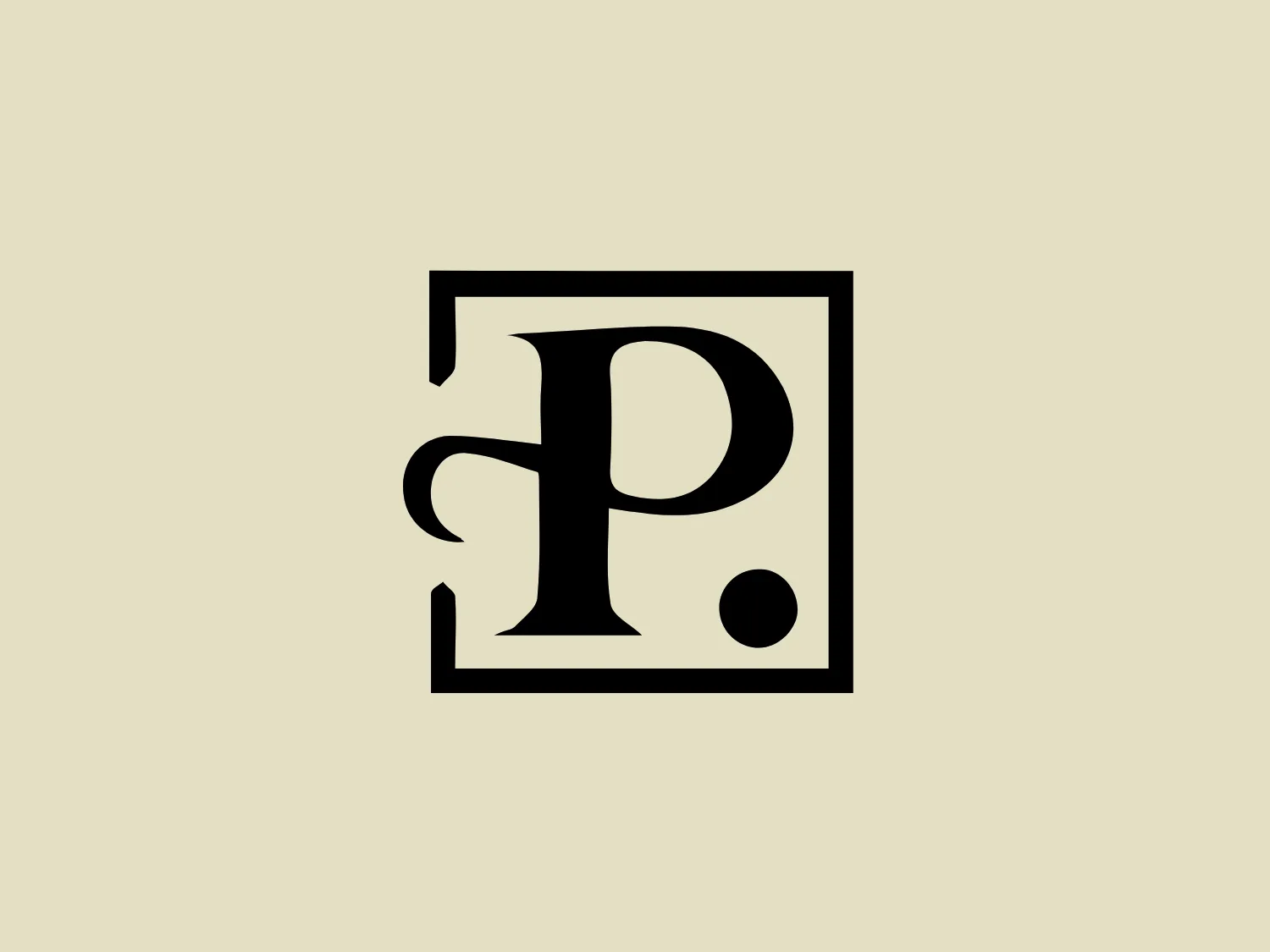 The Perrelet logo features a bold, black letter "P" with a modern design, contained within a square with a thin border. The "P" exhibits a mix of sharp and curving lines, seamlessly connecting the circular part to the straight vertical bar. The letter extends slightly outside of the border on the bottom right corner, adding a unique touch. The aesthetics suggest a contemporary and sophisticated style, with a monochromatic color scheme that highlights the geometric nature of the logo. The simplicity of the design gives it a versatile and clean look.