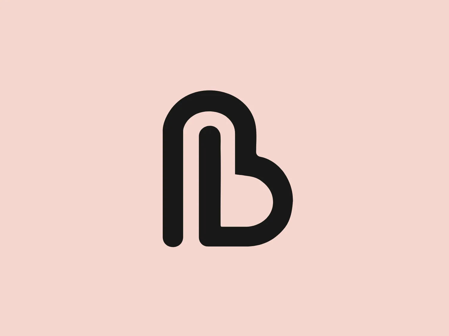The Berkemann logo features a bold, red-colored symbol that combines a stylized lowercase "n" with a heart shape, creating a sense of continuity and fluidity. The color is a vivid, saturated shade of red, conveying passion or energy. The design is simple yet effective, with clean lines and curves, making it easily recognizable and scalable across different mediums. The heart integrated into the letter gives the logo a friendly and approachable aesthetic, suggesting a brand identity focused on community, care, or connection.