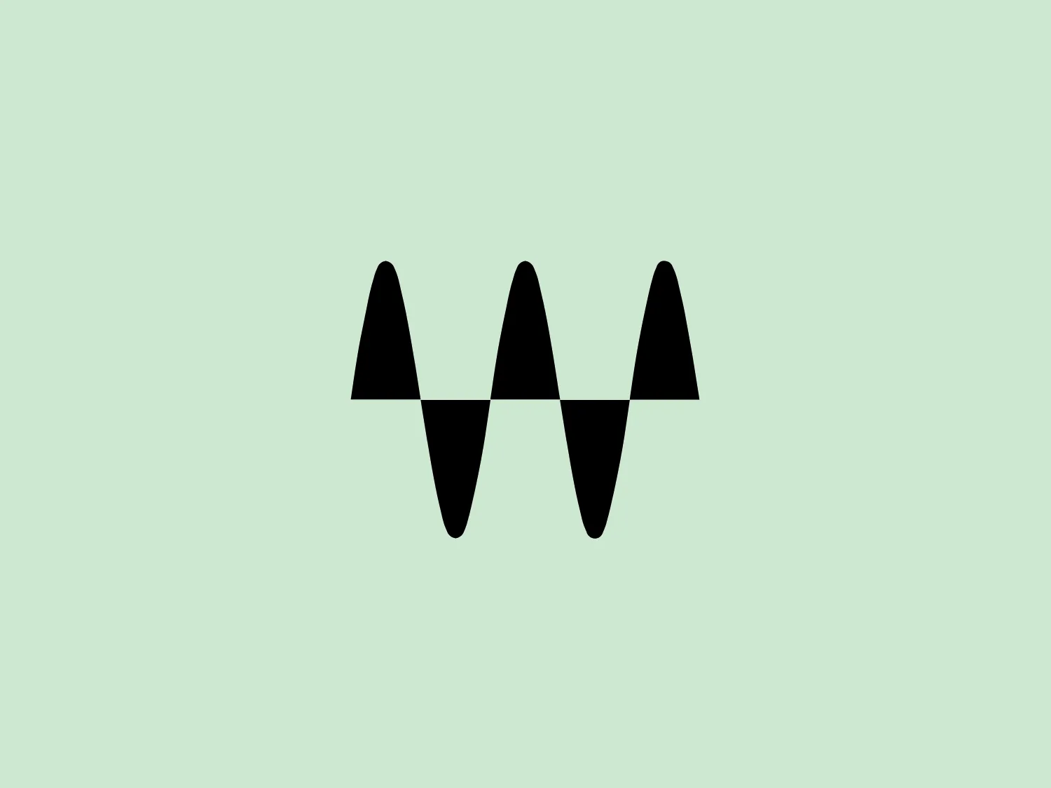 The Waves logo features a single, continuous line forming a stylized waveform or zigzag pattern. The minimalist and modern design, set entirely in black against a white background, creates a sleek silhouette. The logo's sharp angles and flat horizontal stretches convey a rhythmic oscillation. This graphic is versatile and could be associated with audio, energy, or any dynamic field involving fluctuation or change.