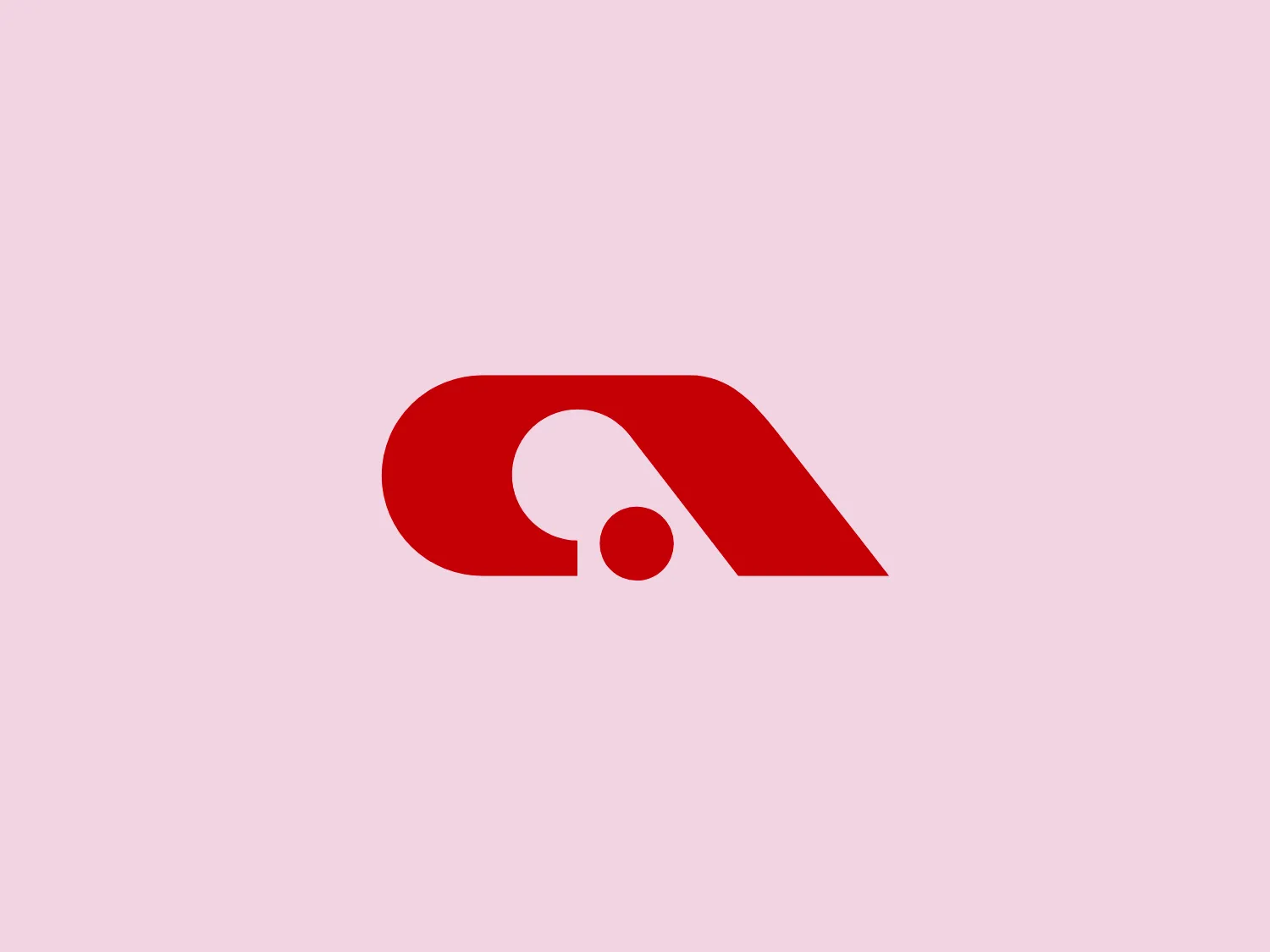 The Adria logo features a bold, stylized letter "a" with a modern and minimalist aesthetic. The design consists of a deep red color with sharp curves and a circular element that mimics the counter space typically found in lowercase "a" characters. The negative space created by the circular element and the logo's main body forms an arrow pointing to the upper right, suggesting progress or forward movement. The logo's clean lines and the current absence of any additional design elements or text highlight its sleek and contemporary design.