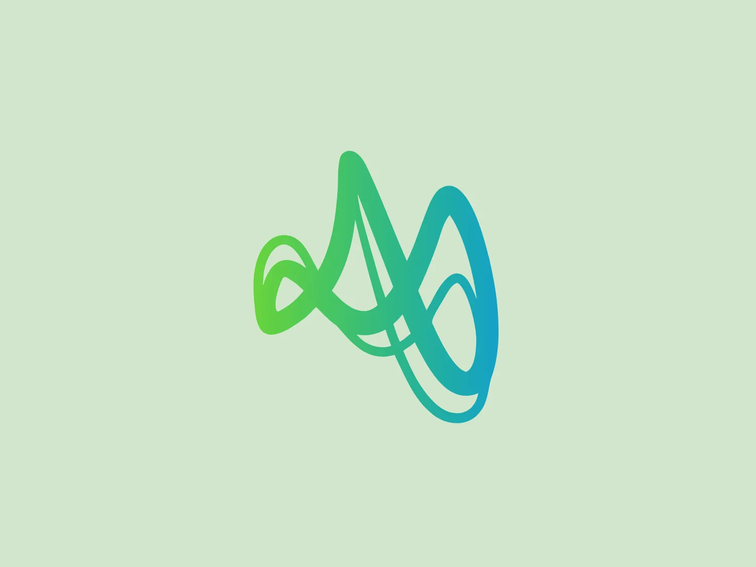 The Aramis Lab logo features a stylized design with flowing lines and curves that form a shape resembling an abstract musical instrument or a horn. The main body is a gradient of blue, transitioning from a light cyan to a deeper teal, which gives it a dynamic and modern appeal. The openness of the design and the loop at the end of the shape convey a sense of movement and continuity. This visual fluidity suggests harmony and creativity.