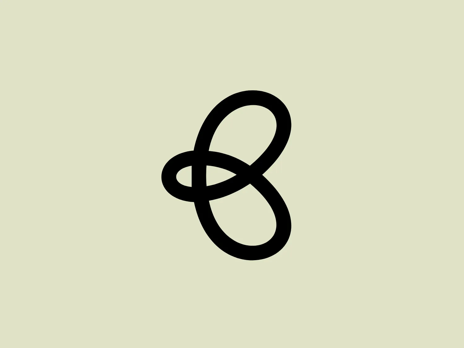 The Bardee logo is a stylized design consisting of two interlocked shapes that appear to be an abstract representation of the infinity symbol. Its contours are smooth and continuous, creating a sense of fluidity and connection. The design is black, simple, and bold against a white background, conveying elegance and modernity. The shapes are reminiscent of loops or ties, suggesting a theme of interconnectivity or eternity. The logo exudes sleekness and simplicity, making it versatile for various applications.