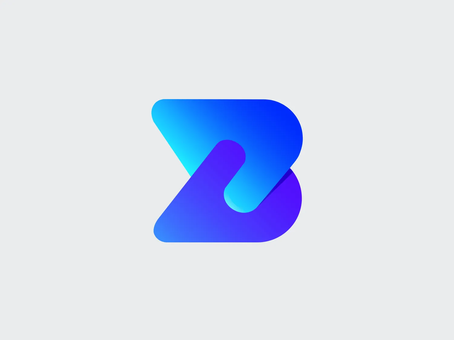 The logo in the image features an abstract, fluid shape that combines elements of both the letter 'B' and 'G'. It has a modern and dynamic aesthetic with smooth curves and a sense of motion. The design transitions from a rich blue at the top to a deep purple at the base using a gradient, giving Bridge LCS a vibrant and contemporary feel. The logo is clean, sans-serif, and suggests innovation and fluidity.