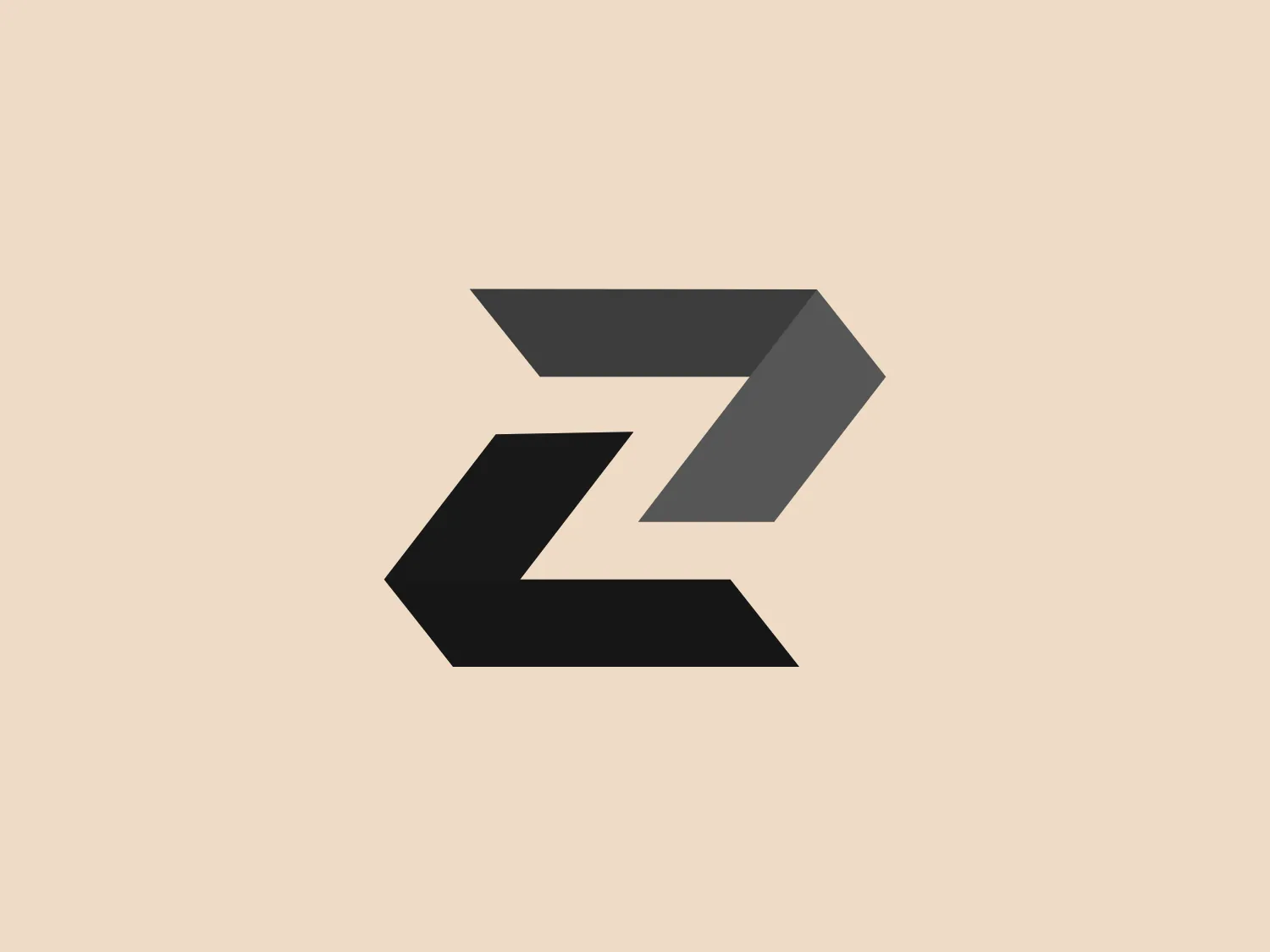 The Zaunteam logo is a stylized, abstract mark consisting of three-dimensional geometric shapes. It features an upper shape resembling an arrow pointing to the right, colored in a gradient of green, transitioning from deep forest green to a lighter lime green. Below it is a similar shape, pointing downward and to the right, featuring a gradient of red from maroon to a bright red. The overall design aesthetic is modern and dynamic, suggesting movement and progressiveness. The logo's angular design and contrasting colors give it a sharp, cutting-edge look.
