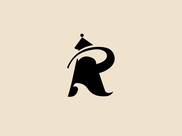 The logo for Race Point Publishing is a stylized representation of the letter 'R' with a playful twist on its design. It features bold curves and a dynamic, flowing form that gives it a sense of movement and elegance. Atop the letter, there is a small triangle with the semblance of a flag or a pennant, adding to the whimsical and creative feel of the logo. Its design is modern and minimalistic, utilizing solid color and negative space effectively to create a memorable and distinctive appearance. Given the playful yet sophisticated style of the logo, a soft and neutral backdrop would complement it well.