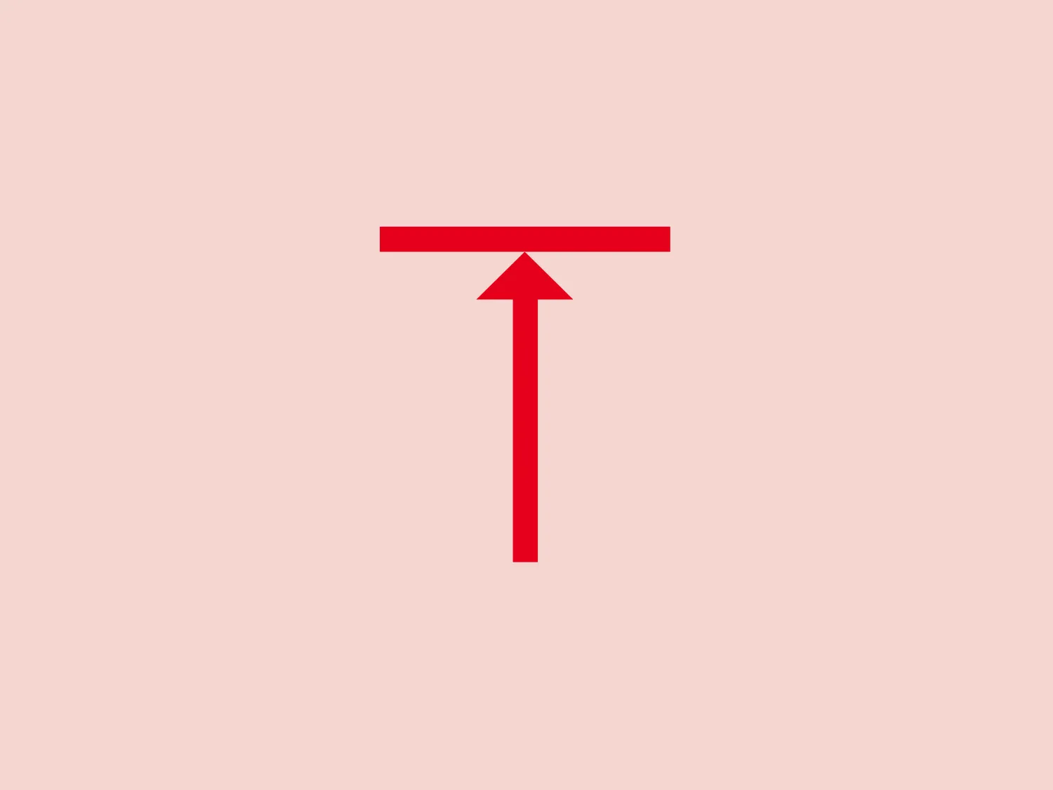 The logo for Thorne is a minimalistic, two-dimensional design consisting of a bold red uppercase letter T, where the horizontal bar intersects the vertical stroke at the top, forming a classic T shape. The color red is bright and eye-catching, suggesting energy or urgency. Its simplicity gives it a modern and versatile feel, easily adaptable to various branding applications. Notably, the lines of the T are of uniform weight, adding to the logo's balanced and clean aesthetic.