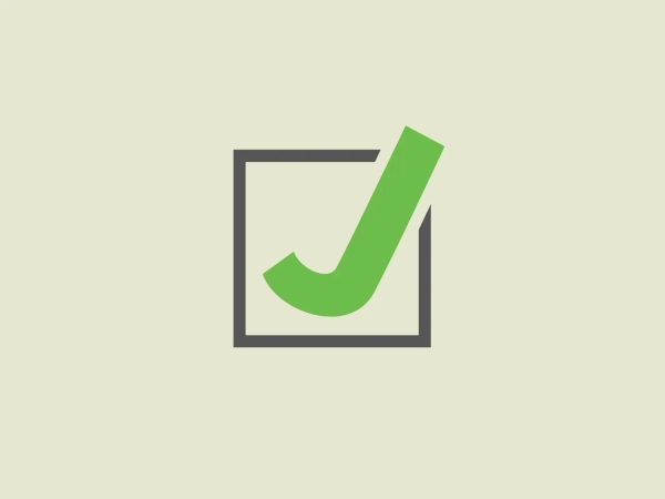 The Jonathan Johnson logo comprises a bold, green checkmark enclosed within a rounded-corner, gray square. The checkmark, slightly thicker in the middle and tapered at the end, is positioned off-center, evoking a sense of dynamic movement and positivity. The bright green exudes liveliness, while the professional grey provides an understated backdrop. The pared-down design conveys efficiency and affirmation. Consider using the hex color code #E5E7D0 for a soft, neutral background to further enhance the logo.