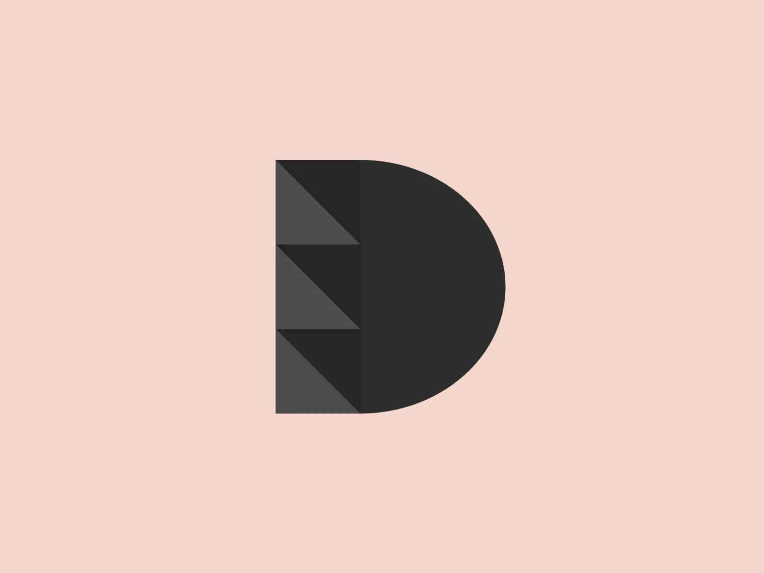 The image depicts a logo composed of a stylized letter "D" split vertically into two distinct sections. The right half of the "D" is a solid, vibrant red color, while the left side features a gradient of grays, separated into geometric triangular facets that create a three-dimensional effect, almost like a cut gem. The overall design aesthetic is modern and minimalistic, with a clear contrast between the simplicity of the red half and the intricacy of the faceted gray half. The clean lines and use of geometric shapes give the Divendi logo a professional and contemporary look.