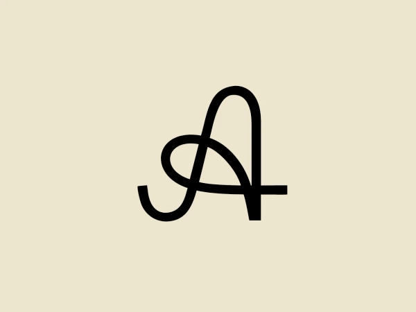 The Jane Austen's House logo is a monogram consisting of two overlapping letters. The design is minimalist and modern, with the use of clean lines and curves to create an elegant intertwining of the letterforms. The simplicity of the design provides a timeless look, with the letters likely representing initials. The use of a solid black color for the logo ensures versatility across different backgrounds and contexts. The logo's balance between negative space and the letterforms themselves creates a dynamic and visually appealing effect.