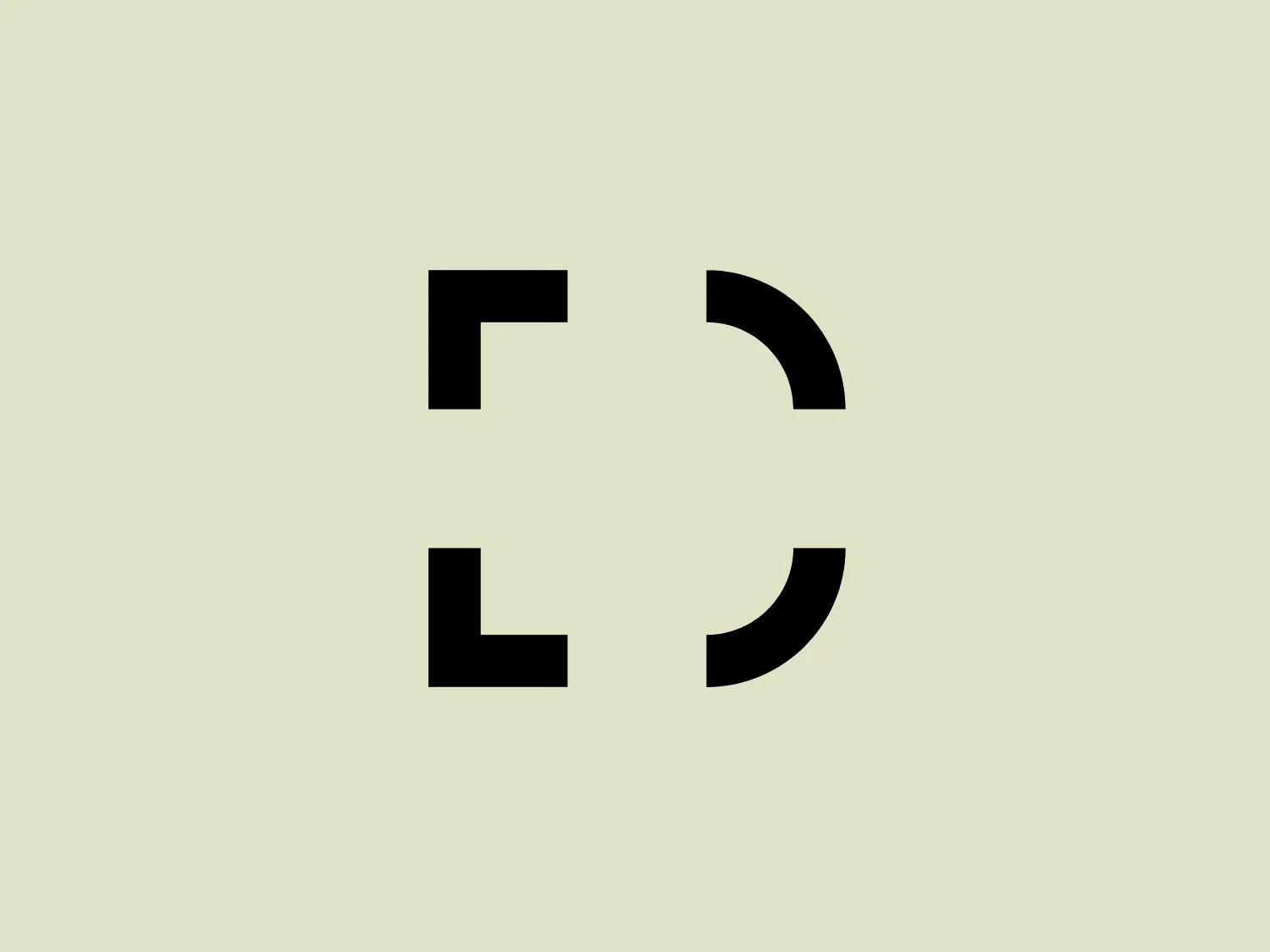 The logo for Digital Realty is a modern and minimalist design featuring black geometric shapes against a white background. It consists of four stylized letterforms, creating a balanced and symmetrical structure. Two solid black rectangles are positioned vertically on the left and the right, while two half-circle arcs face inward from the top and bottom, suggesting a circular motion or a sense of connectivity. The clean lines and bold contrast give the logo a strong and contemporary visual presence.