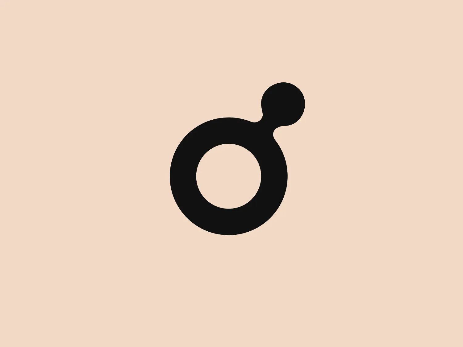 The logo presents a stylized circular shape with a smaller circle connected to its upper right, resembling an abstract representation of a person or a molecule. The main circle has an even, hollow center, contributing to the minimalist design. The design is composed of a solid, deep purple color, giving it a professional and modern appearance. The logo for Fresco's simplicity makes it versatile and easily recognizable. The absence of additional elements ensures the focus remains on this unique, clean geometric form.