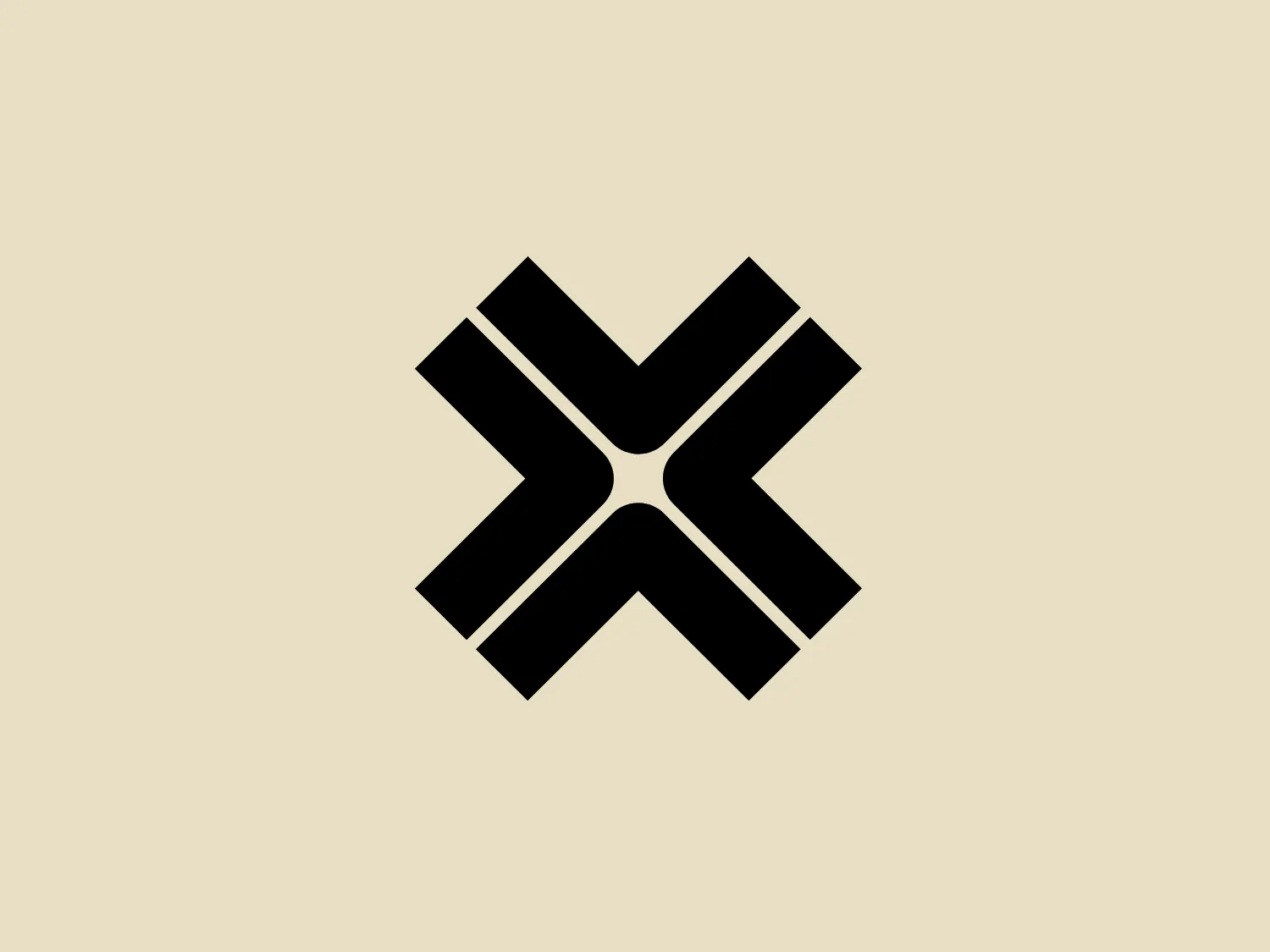 The Axelar logo consists of a stylized letter "X" with thick, black lines, creating a bold and impactful visual. The "X" is made of two intersecting pairs of diagonal bars that are mirror images of each other across both axes, creating a symmetrical and balanced design. The bars have slight gaps where they cross, adding negative space that enhances the readability of the shape. The overall aesthetic is modern, clean, and suggests a sense of precision and strength. Given the simplicity and boldness of the black Axelar logo, a light and neutral background would complement it well.