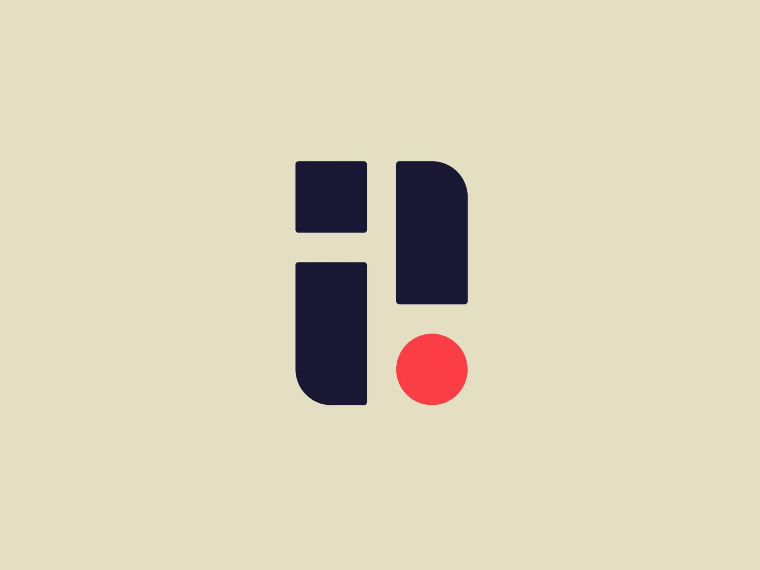 The Passport logo is a simple, modern design featuring geometric shapes. There are three dark navy rectangles arranged in a pattern resembling an abstract letter 'E', paired with a bright red circle that could represent a punctuation mark or an eye-catching design element to draw attention. The rectangles have varying heights, but all have equal width, creating rhythm and a sense of organized structure in the design. The overall aesthetic is clean, with a minimalistic and contemporary feel, suggesting a brand identity that values sophistication and clarity. Choosing a background color that complements this Passport logo without overpowering it is essential.