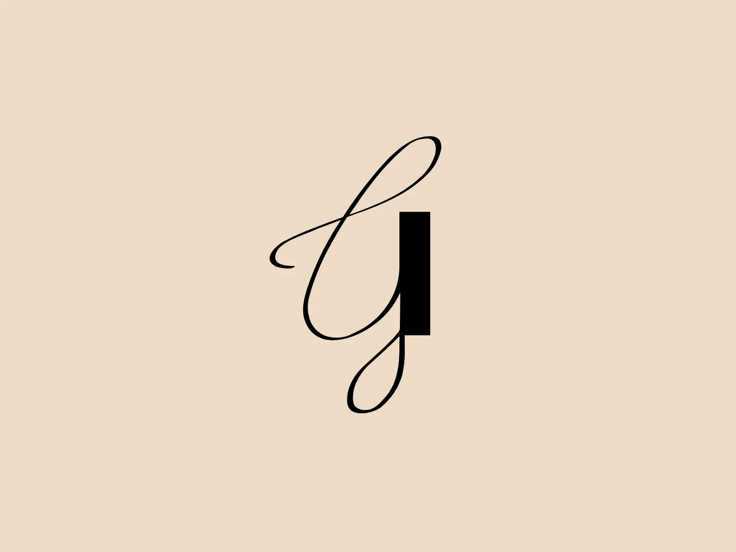 The Frankfurter Goethe Haus logo features a stylized lowercase "f" with elegant, sweeping curves that suggest a sense of fluidity and grace. The main body of the character is bold and black, providing a solid anchor, while the extended flourishes add a dynamic and artistic touch. The contrast between the thick and thin strokes creates visual interest, and the overall design has a modern and sophisticated feel, leaning towards a minimalist aesthetic. The curves convey a sense of movement and refinement, reminiscent of calligraphy.