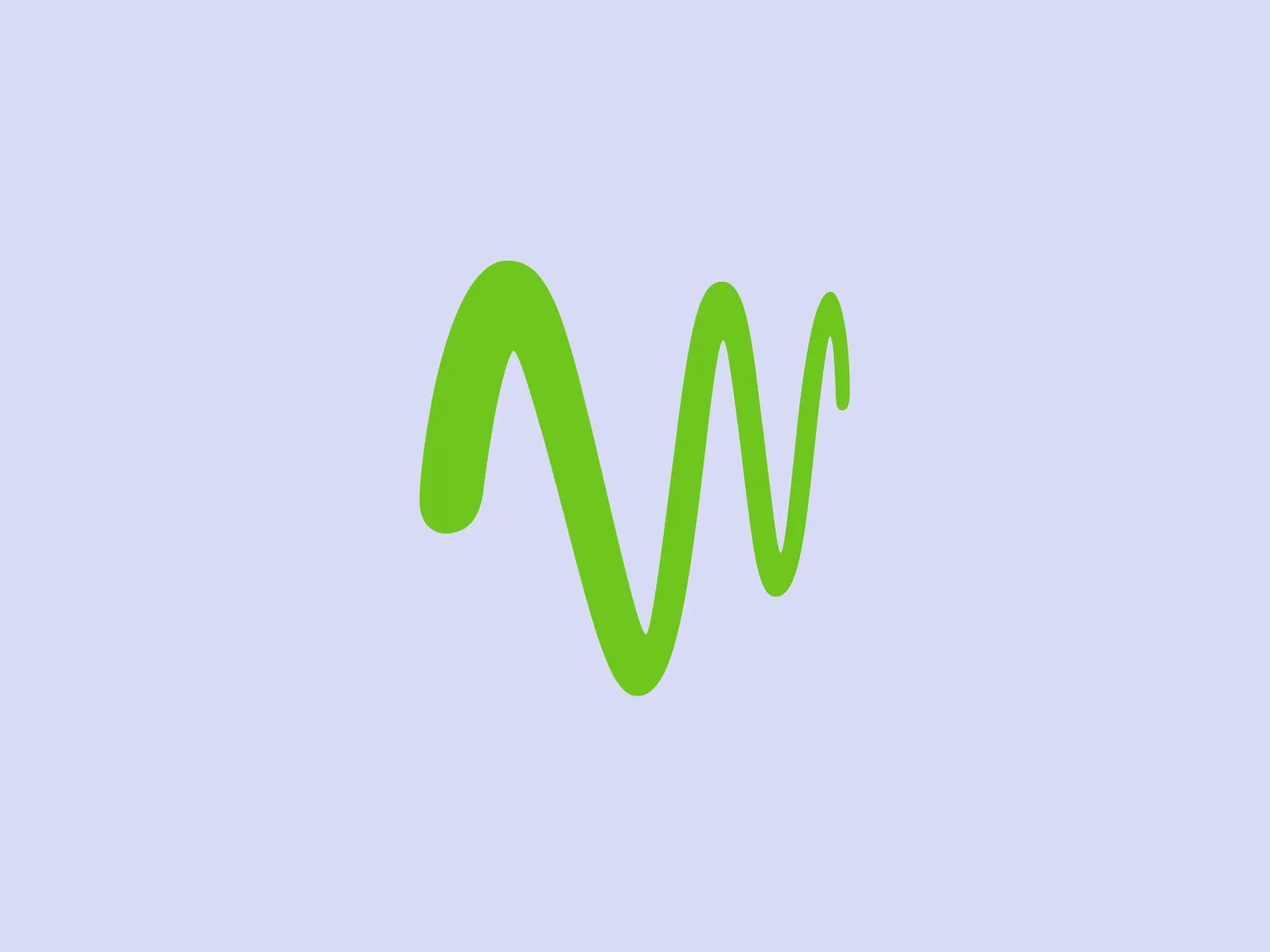 The Windstream logo is a stylized, abstract design featuring a continuous, wavy line reminiscent of a sine wave or mountain peaks. The sleek, modern aesthetic is highlighted by smooth curves and points, while the vibrant lime green color adds a fresh and energetic appeal. The symmetrical shape suggests balance or rhythm, and the simplicity of the design allows for versatile use across various media.