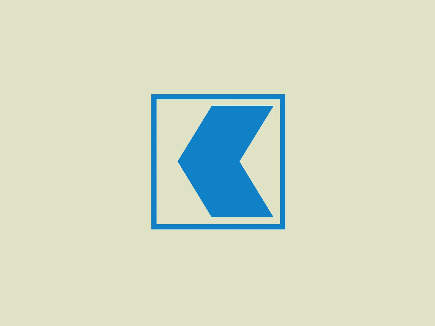 The logo for Luzerner Kantonalbank features a bold, blue stylized letter "K" centered within a square frame. The "K" is created from two geometric shapes, with the right angle triangle forming the main body and a quadrilateral completing the leg, all rendered in a vibrant shade of blue. The logo's design is modern and minimalist, conveying a sense of innovation and efficiency. The edges of the "K" sharply contrast against the square, making the design stand out.
