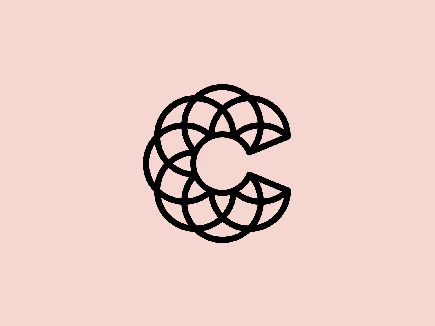 The logo comprises a stylized letter "C" with a three-dimensional grid pattern, forming a multi-faceted surface. The design is clean and modern, using a monochromatic color scheme with the use of black on a white background. The interconnected lines on the face of the "C" suggest a sense of connectivity or technological sophistication, reminiscent of a wireframe model in 3D design. It has a geometric and almost futuristic look, suggesting innovation and precision.