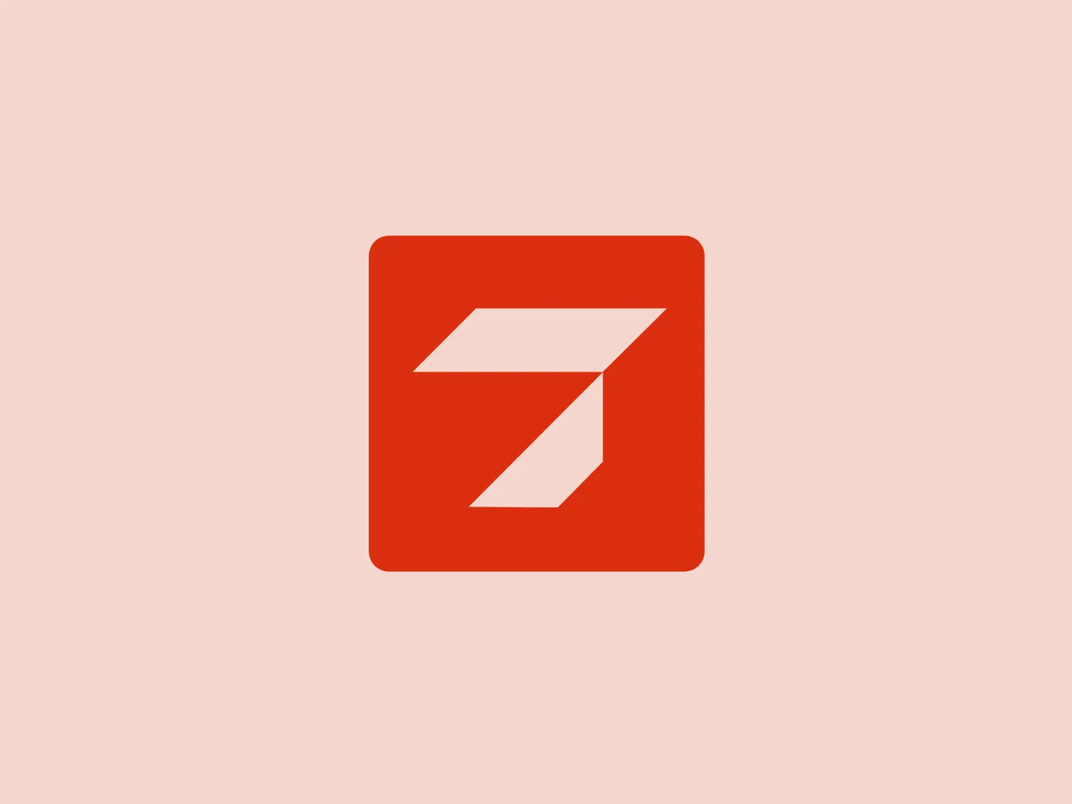 The Sevensense logo features a bold, stylized letter "Z" centered within a square. The minimalist and modern design constructs the "Z" from geometric shapes, creating dynamic negative space. The "Z" leans to the right, suggesting forward motion and progressiveness. The white "Z" starkly contrasts with the solid orange background, making the logo pop and easily recognizable. The sharp edges of the square suggest precision and professionalism.
