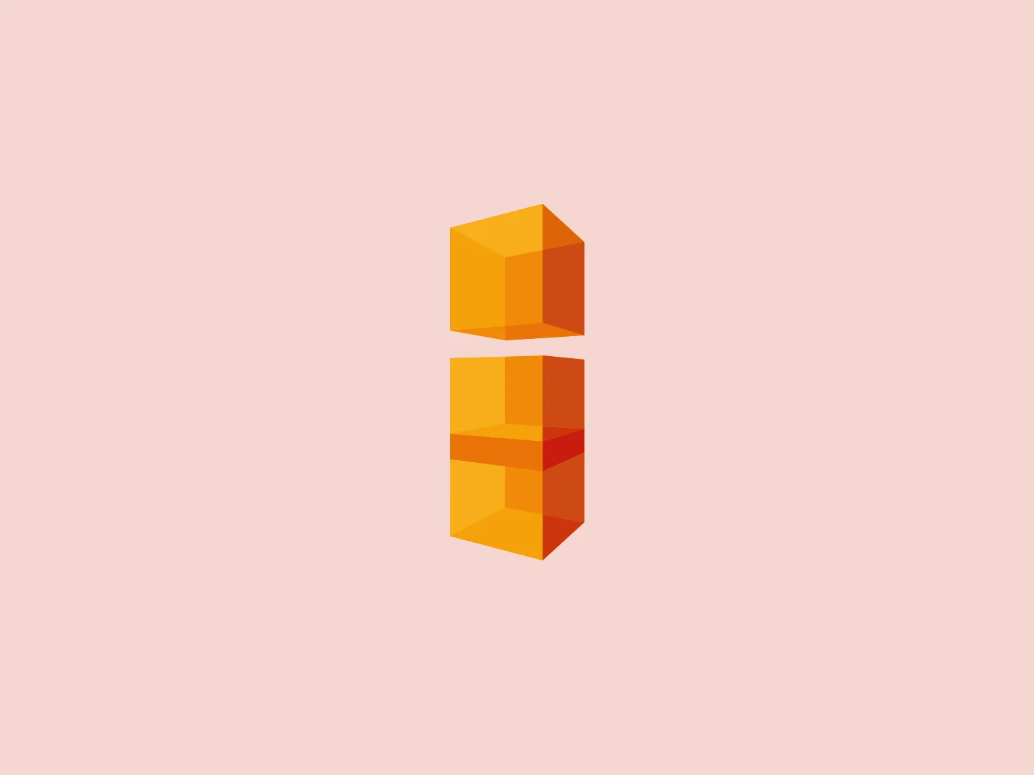 The image features the Isaria name, creatively displayed as a stylized letter 'S' crafted from three-dimensional geometric blocks. The design conveys depth and perspective, with the blocks shaded in warm gradient hues of golden yellow to amber, creating a sense of volume and layering. The overall aesthetic is modern and dynamic, with the use of geometric shapes conveying stability and innovation, ensuring the logo stands out against a complementary background.