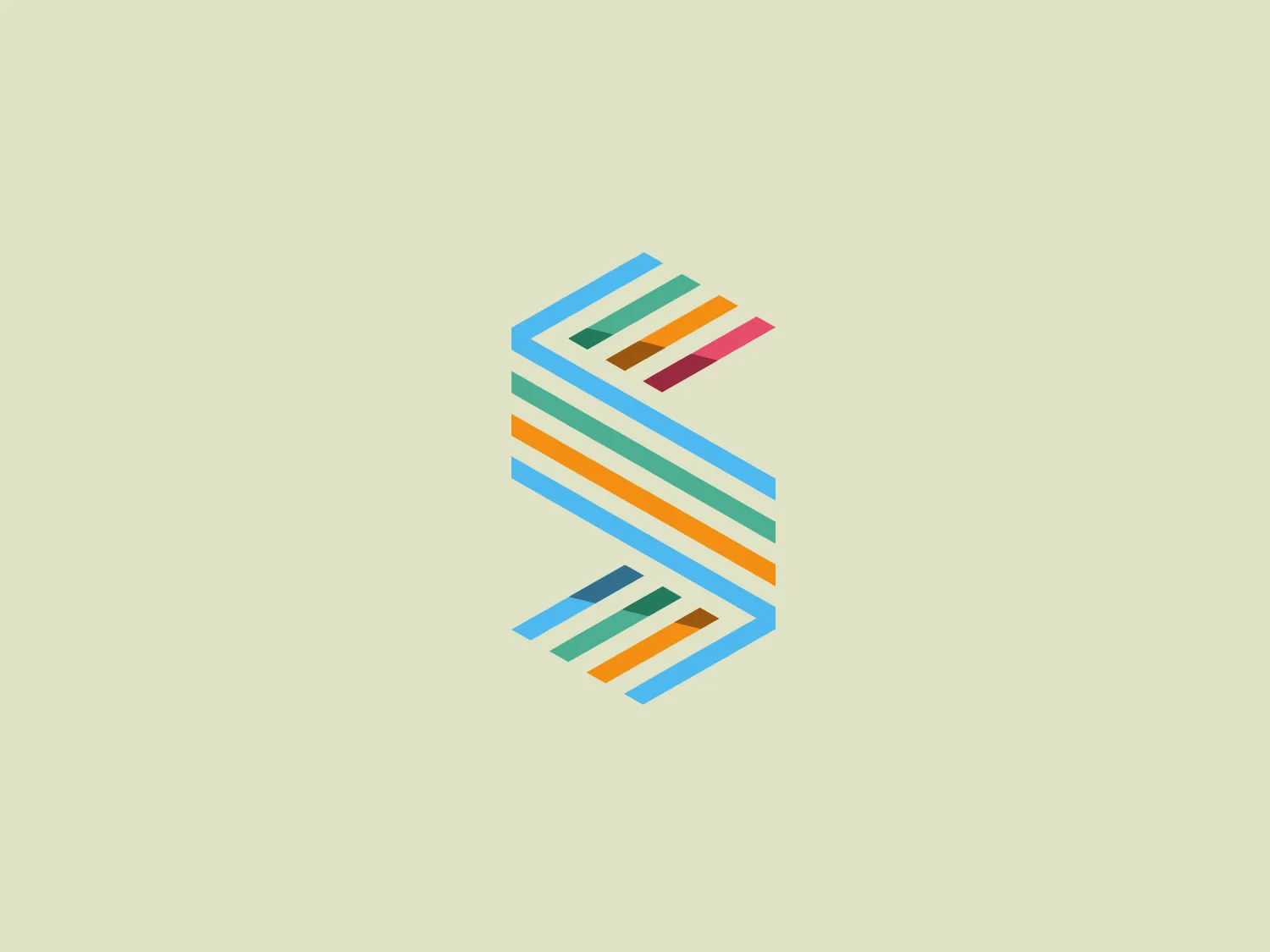 The Stripe Property Group logo features an abstract, geometric design resembling a stylized letter S. It is composed of evenly spaced, horizontal stripes with rounded corners, creating a sense of motion. The stripes are colored in a vibrant and varied palette, including shades of blue, green, orange, yellow, and pink, which give the logo a playful and modern feel. The use of white space between each stripe enhances the design's clarity and visual appeal.